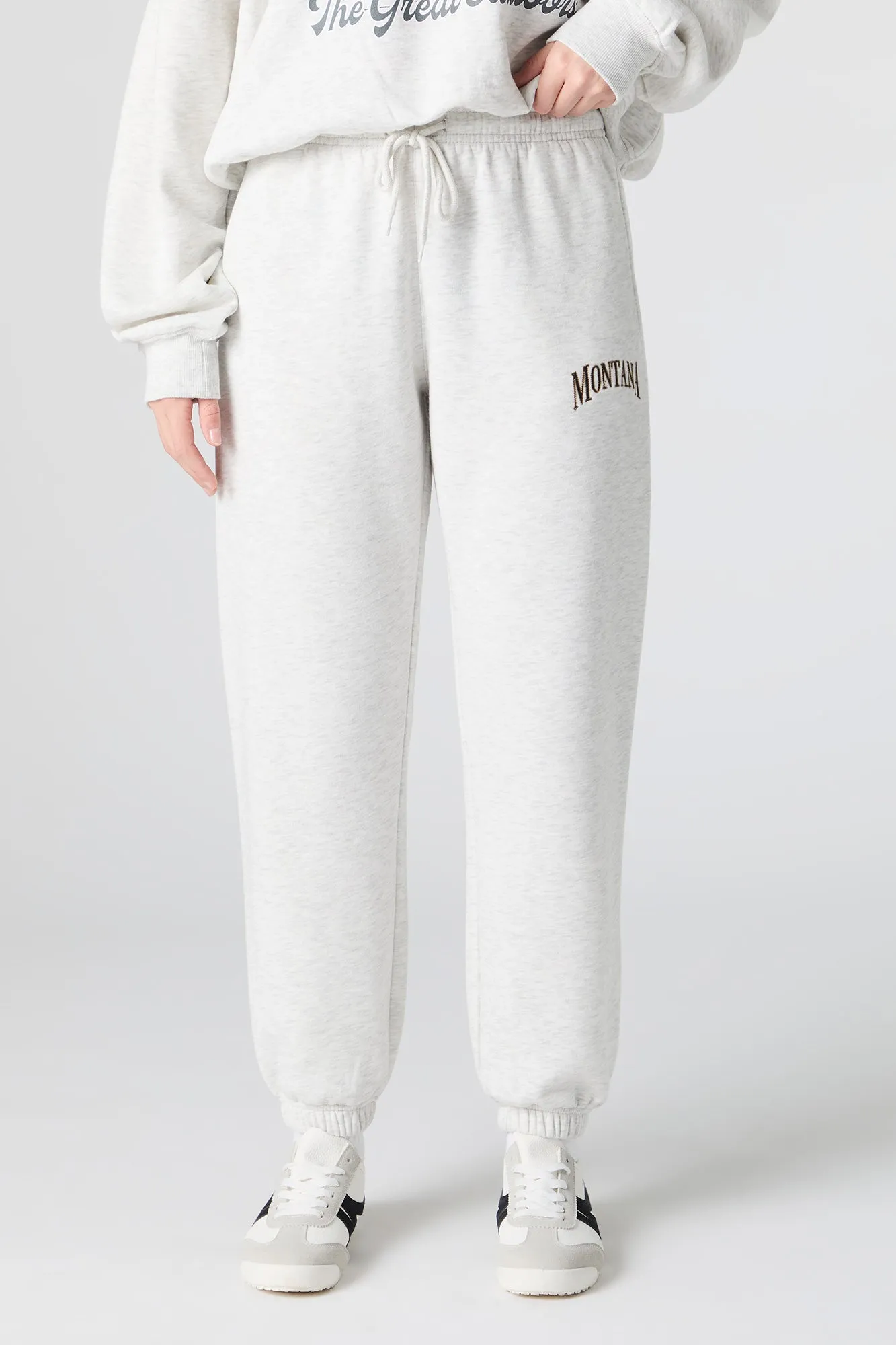 Embroidered Fleece Jogger