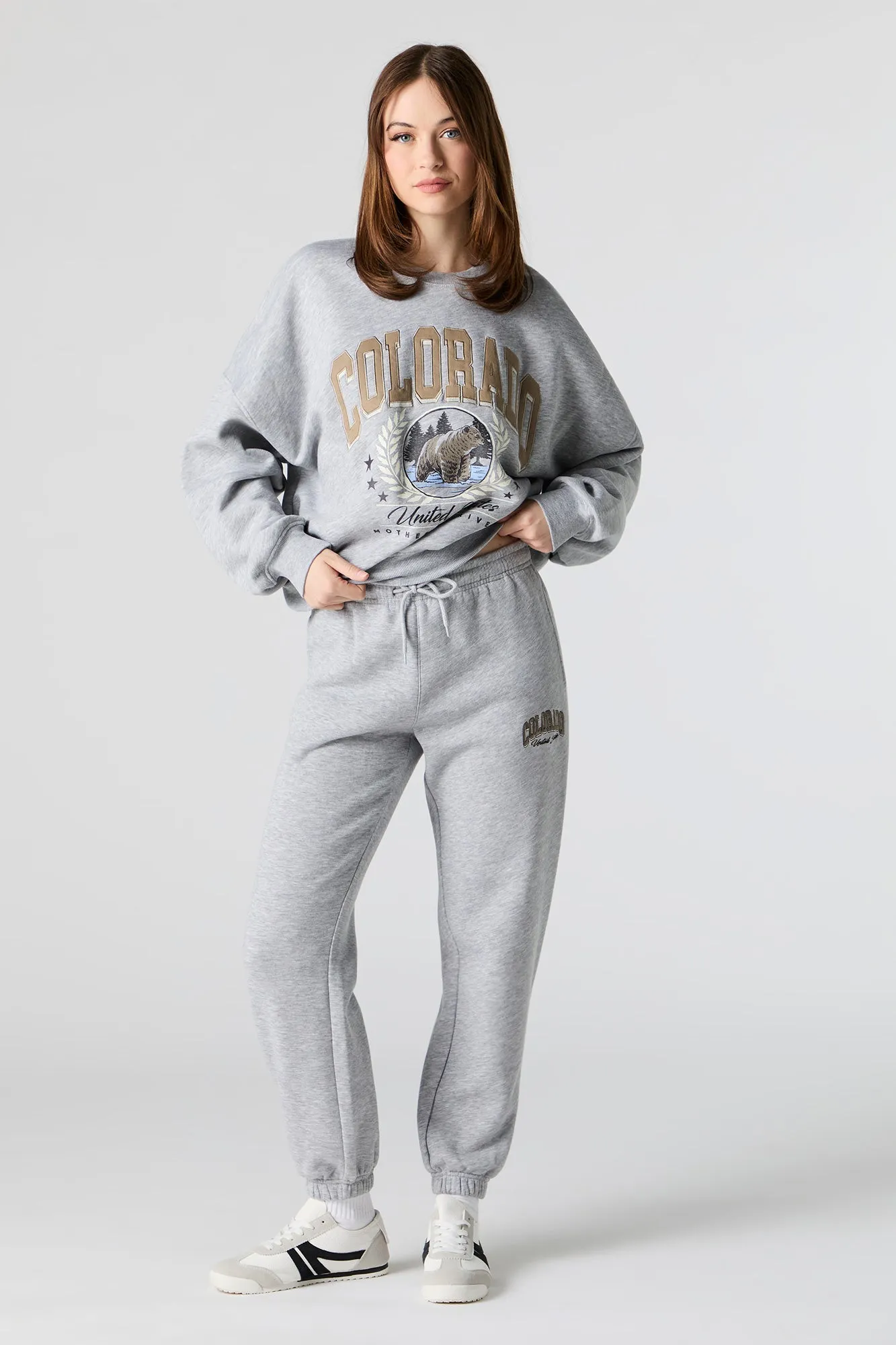 Embroidered Fleece Jogger