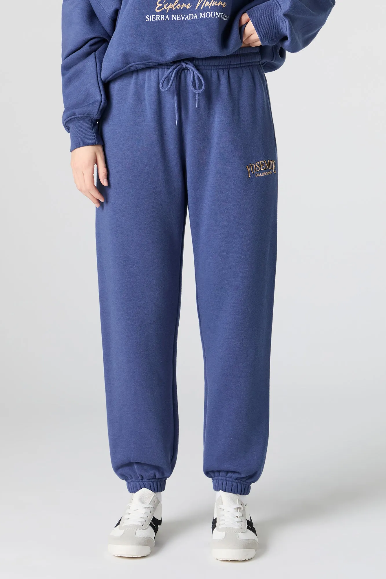 Embroidered Fleece Jogger