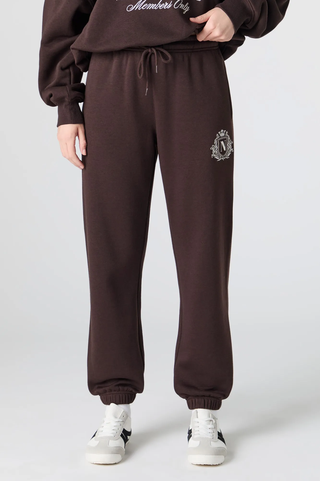 Embroidered Fleece Jogger
