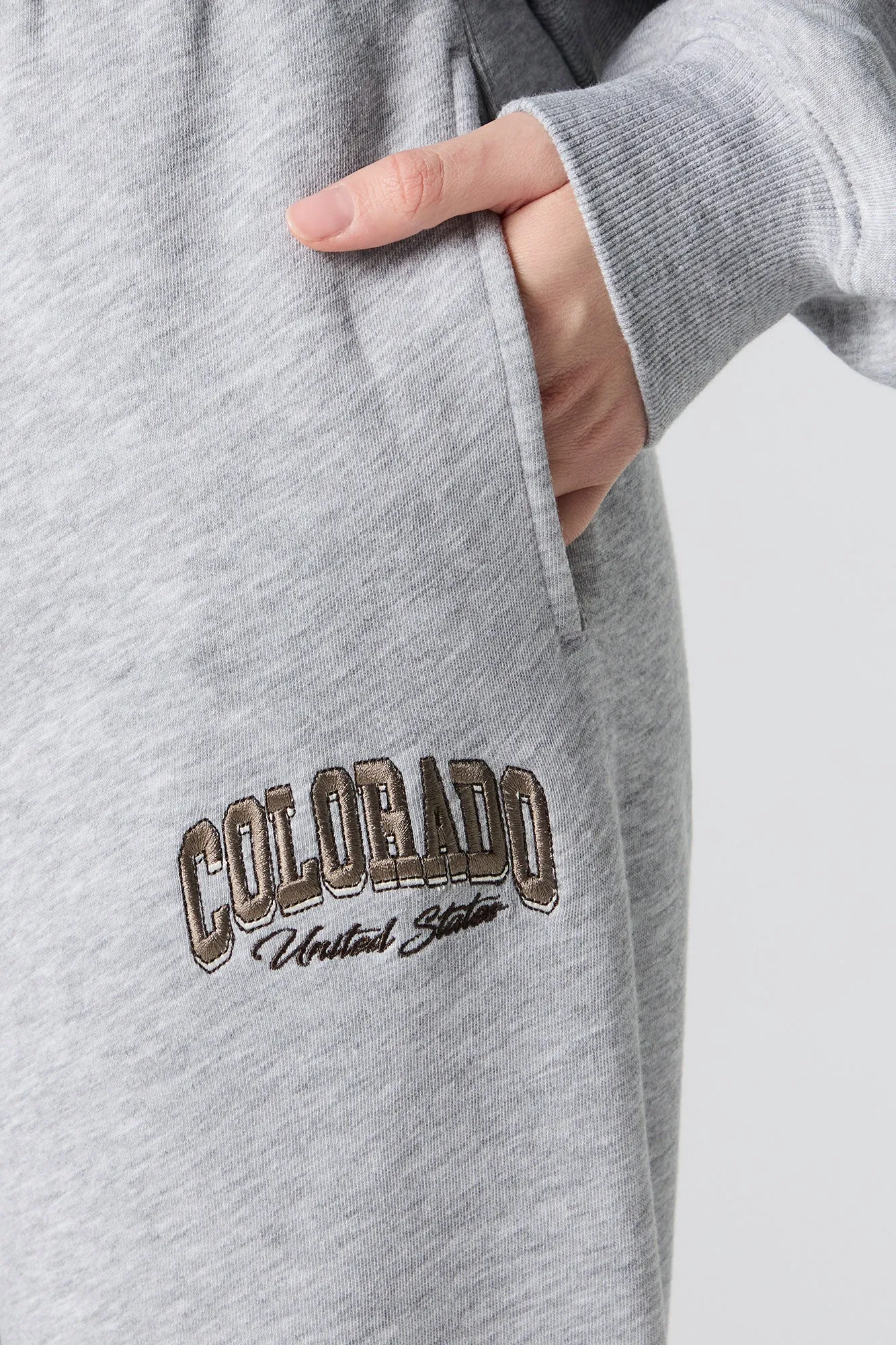 Embroidered Fleece Jogger