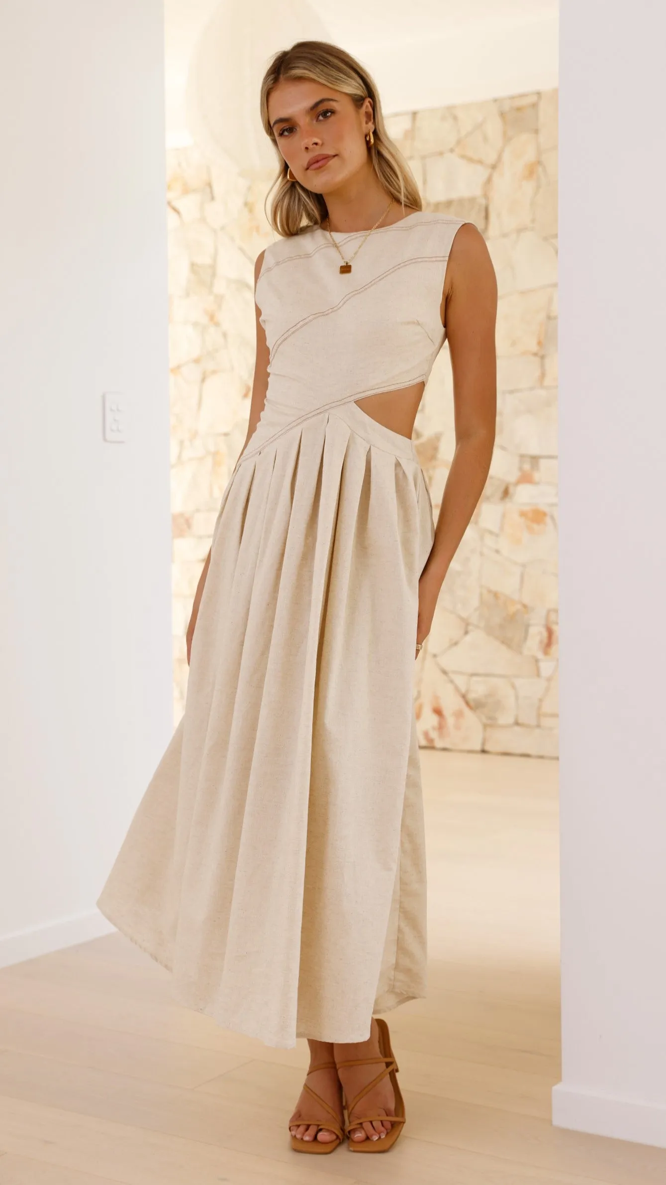Emersyn Midi Dress - Cream