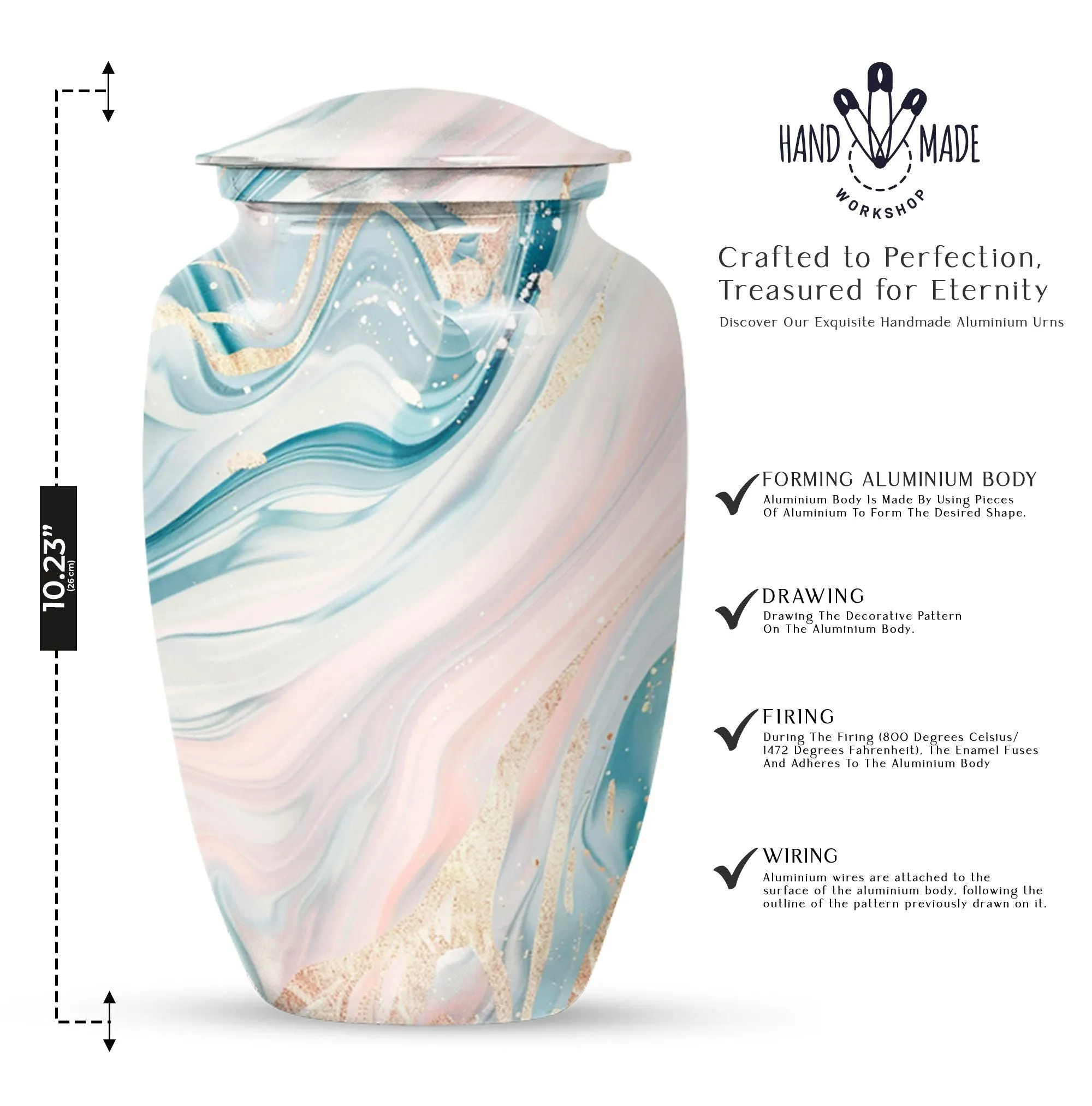 Eternal Echo: Abstract Urn, Distinctive Cremation Urn