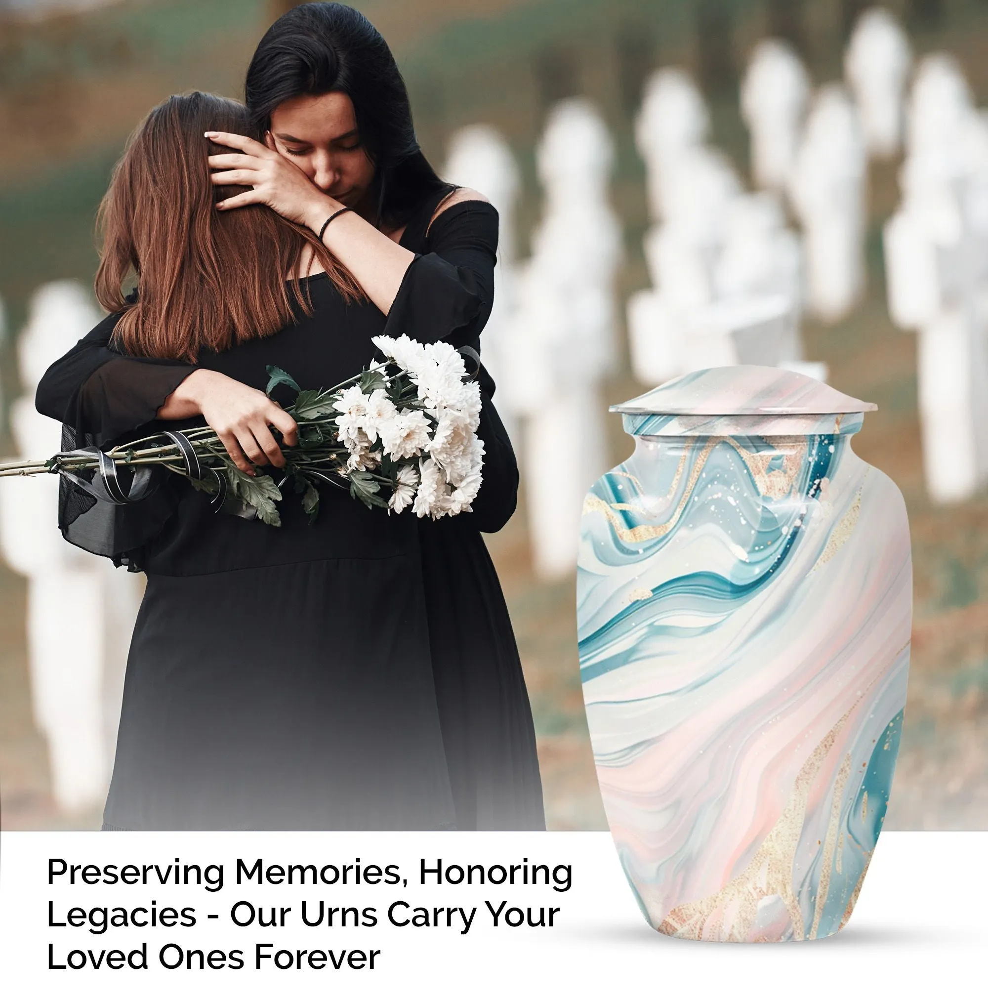 Eternal Echo: Abstract Urn, Distinctive Cremation Urn