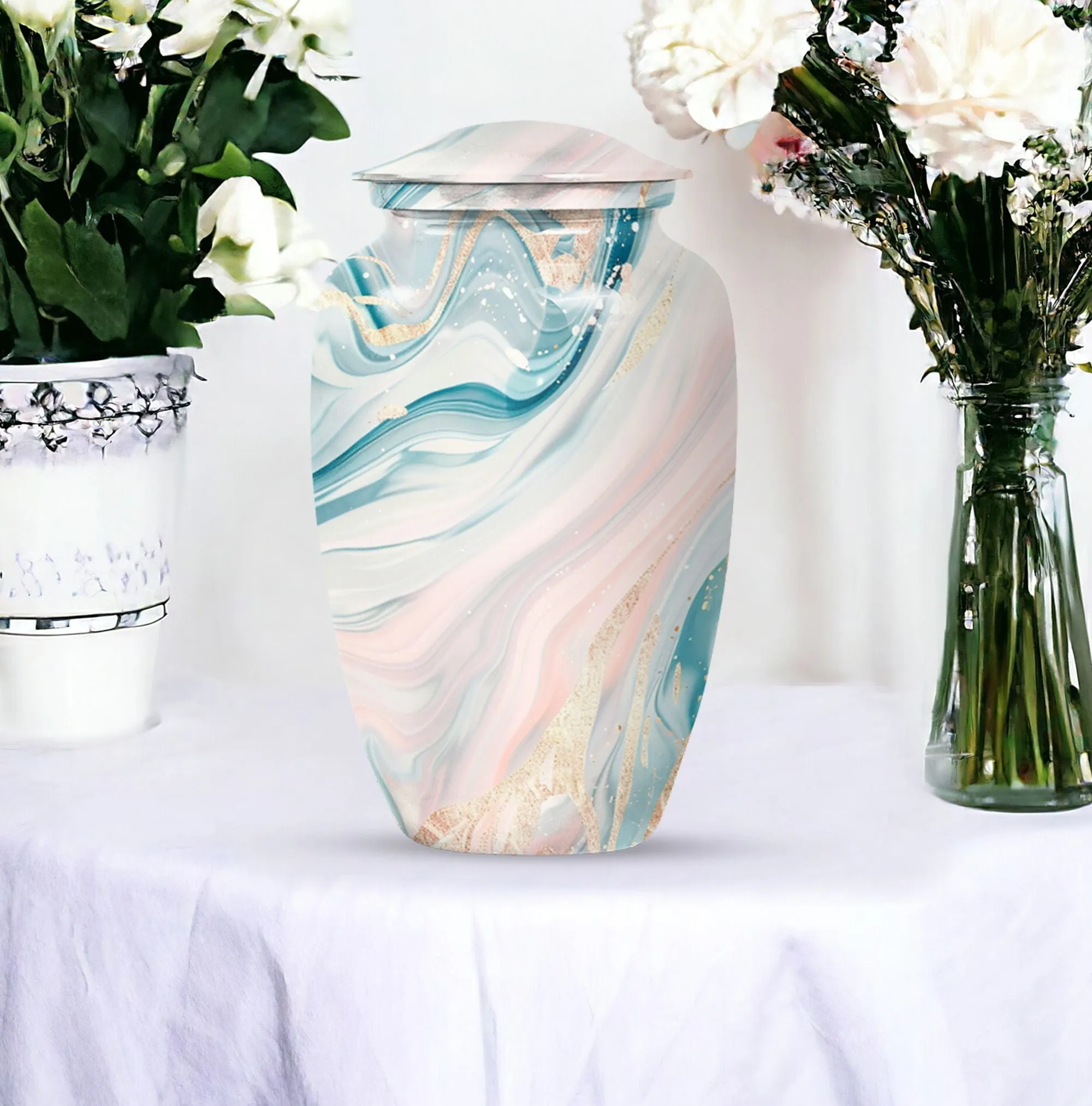 Eternal Echo: Abstract Urn, Distinctive Cremation Urn