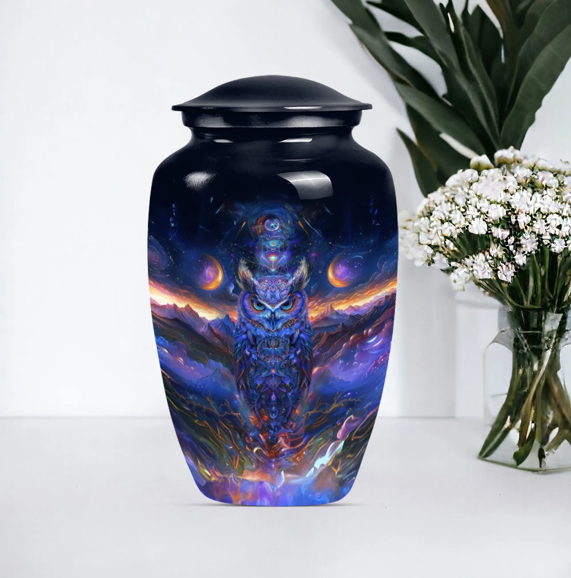 Eternal Guardian Owl Urn: Unique Funeral Urn for Women's Ashes