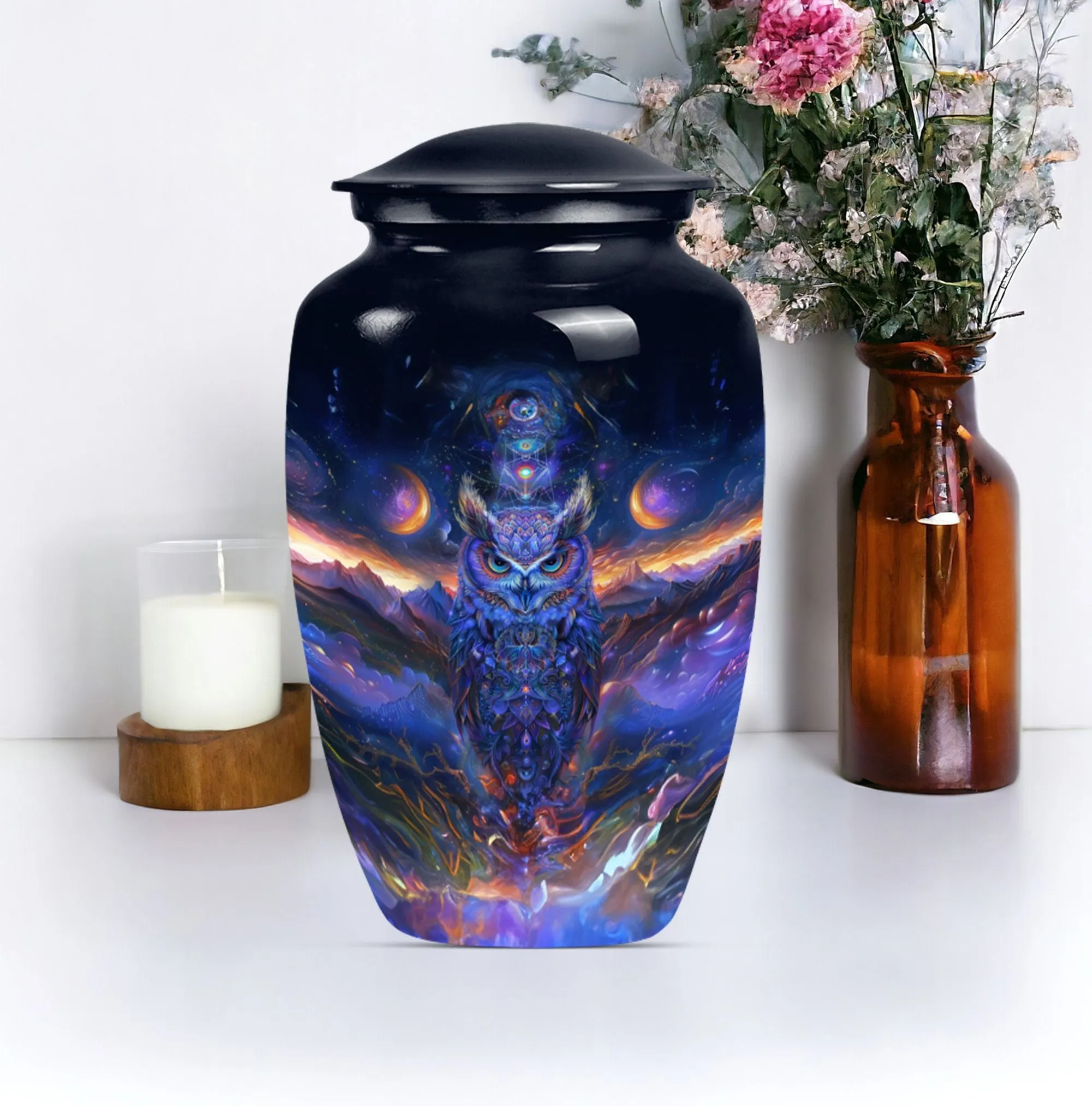 Eternal Guardian Owl Urn: Unique Funeral Urn for Women's Ashes