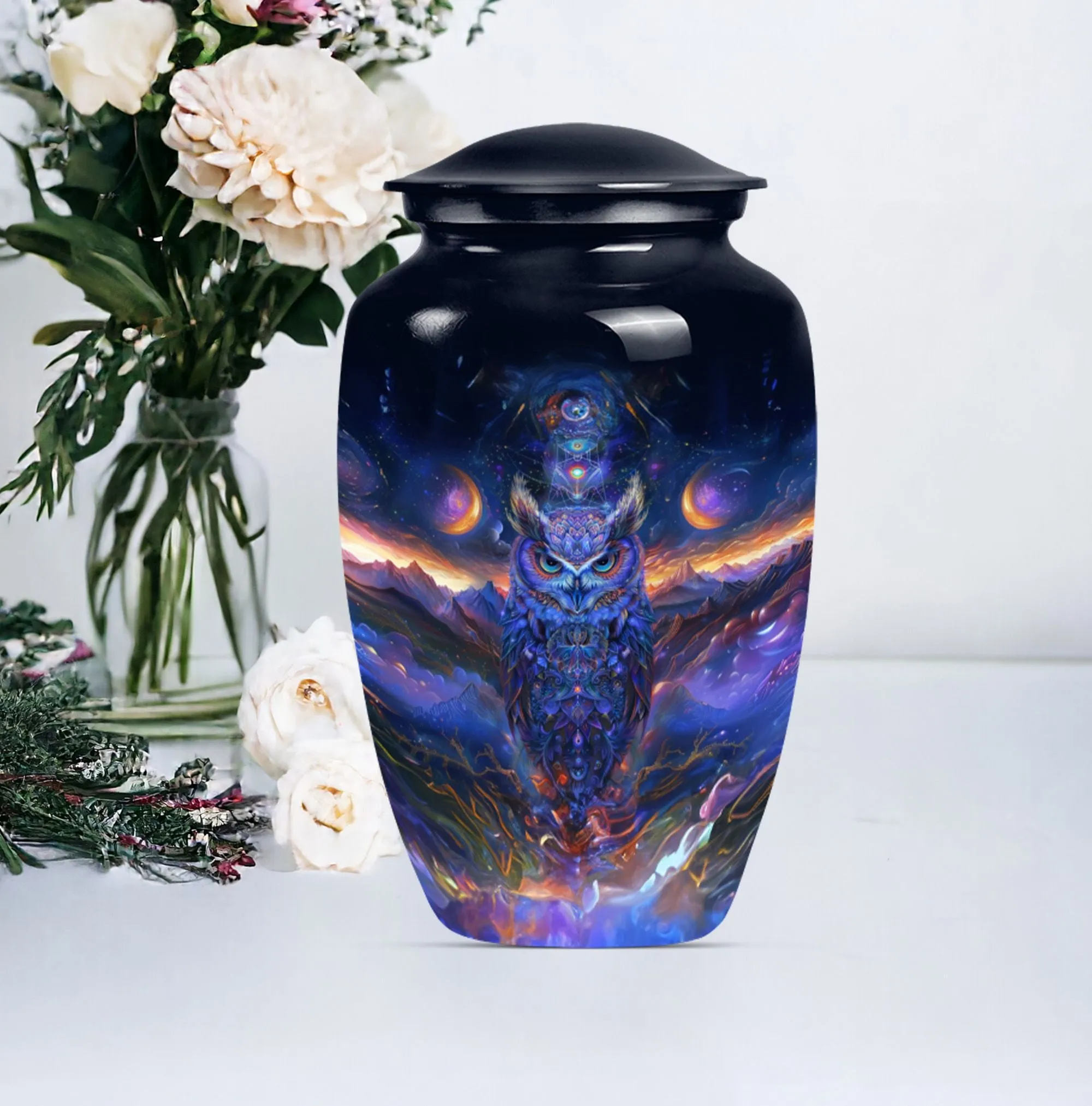 Eternal Guardian Owl Urn: Unique Funeral Urn for Women's Ashes
