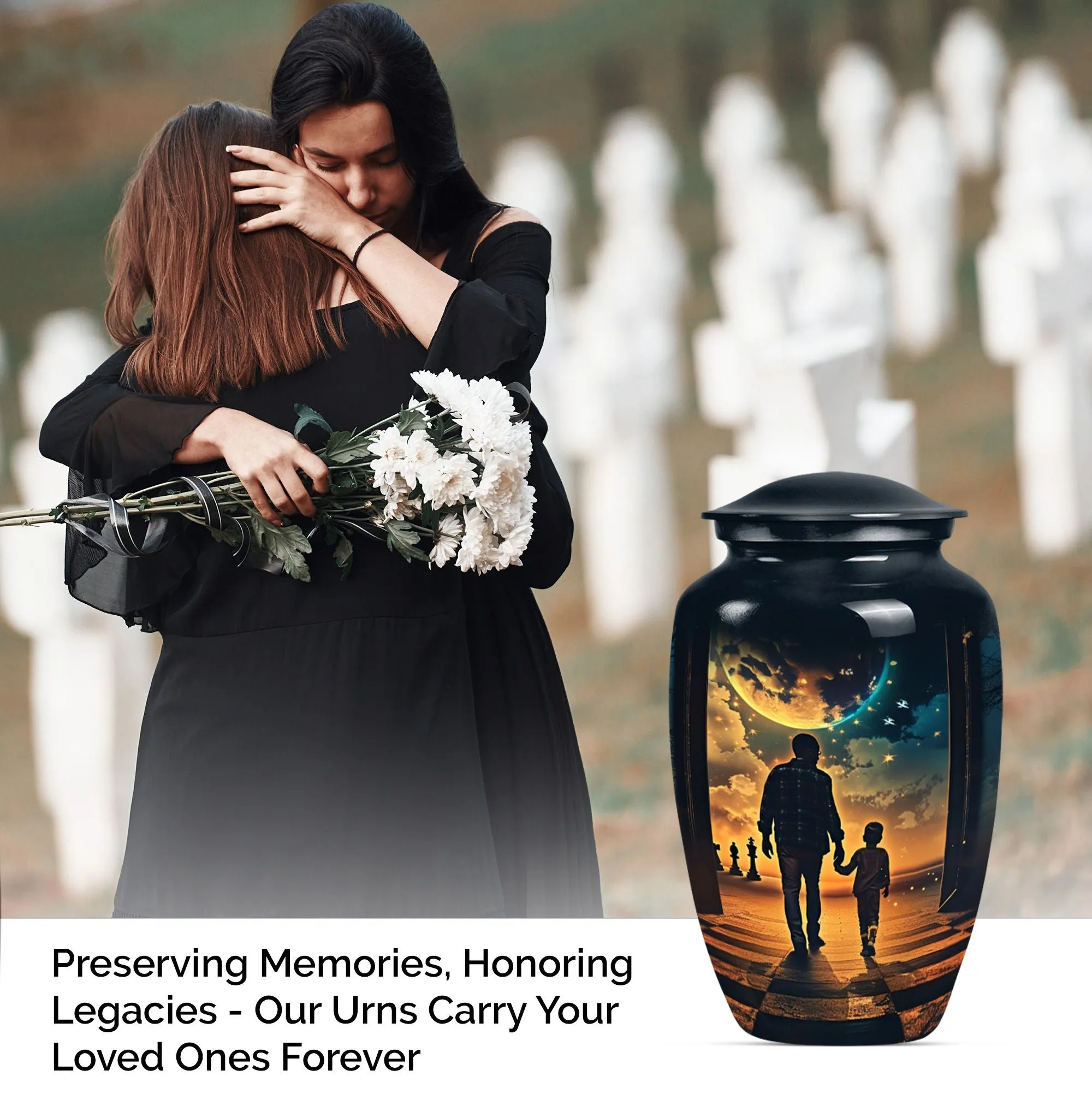 Eternal Honor - Father Urn Cremation Homage - Urn For Dad