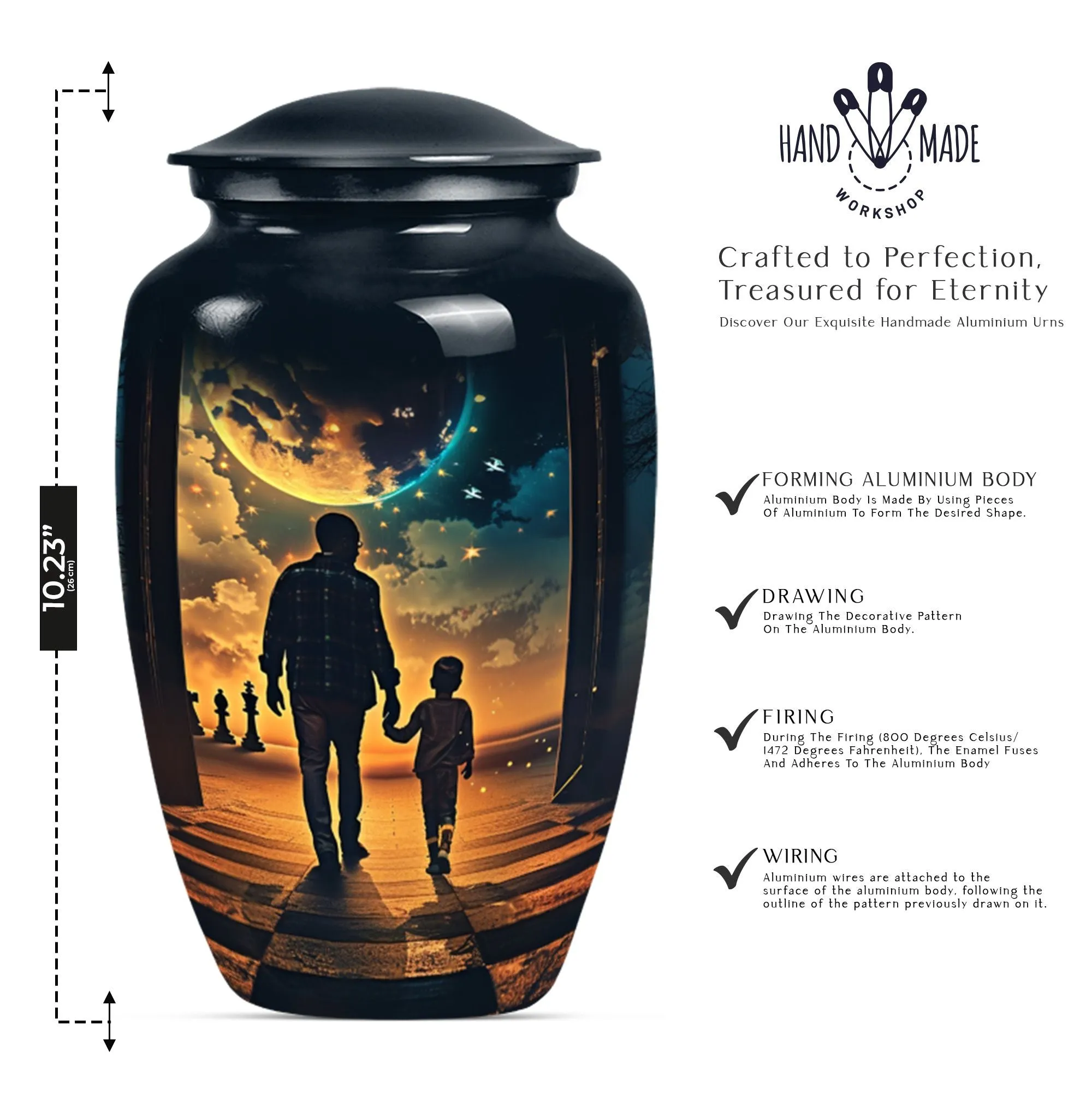Eternal Honor - Father Urn Cremation Homage - Urn For Dad
