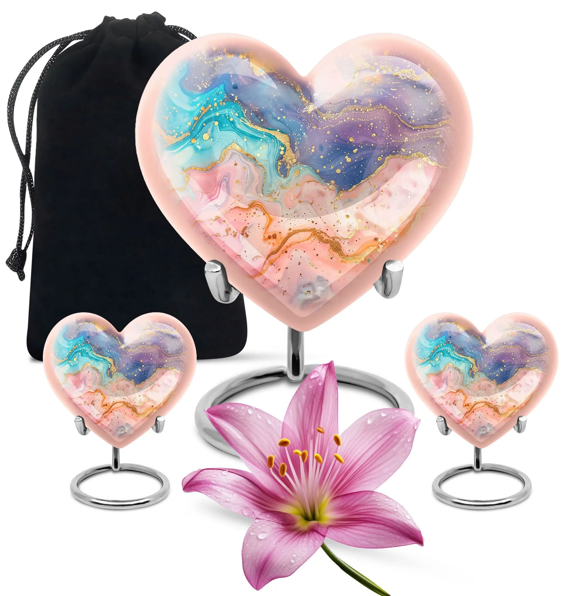 Eternal Love Abstract Urn - Memorial Care for Resting Human Ashes