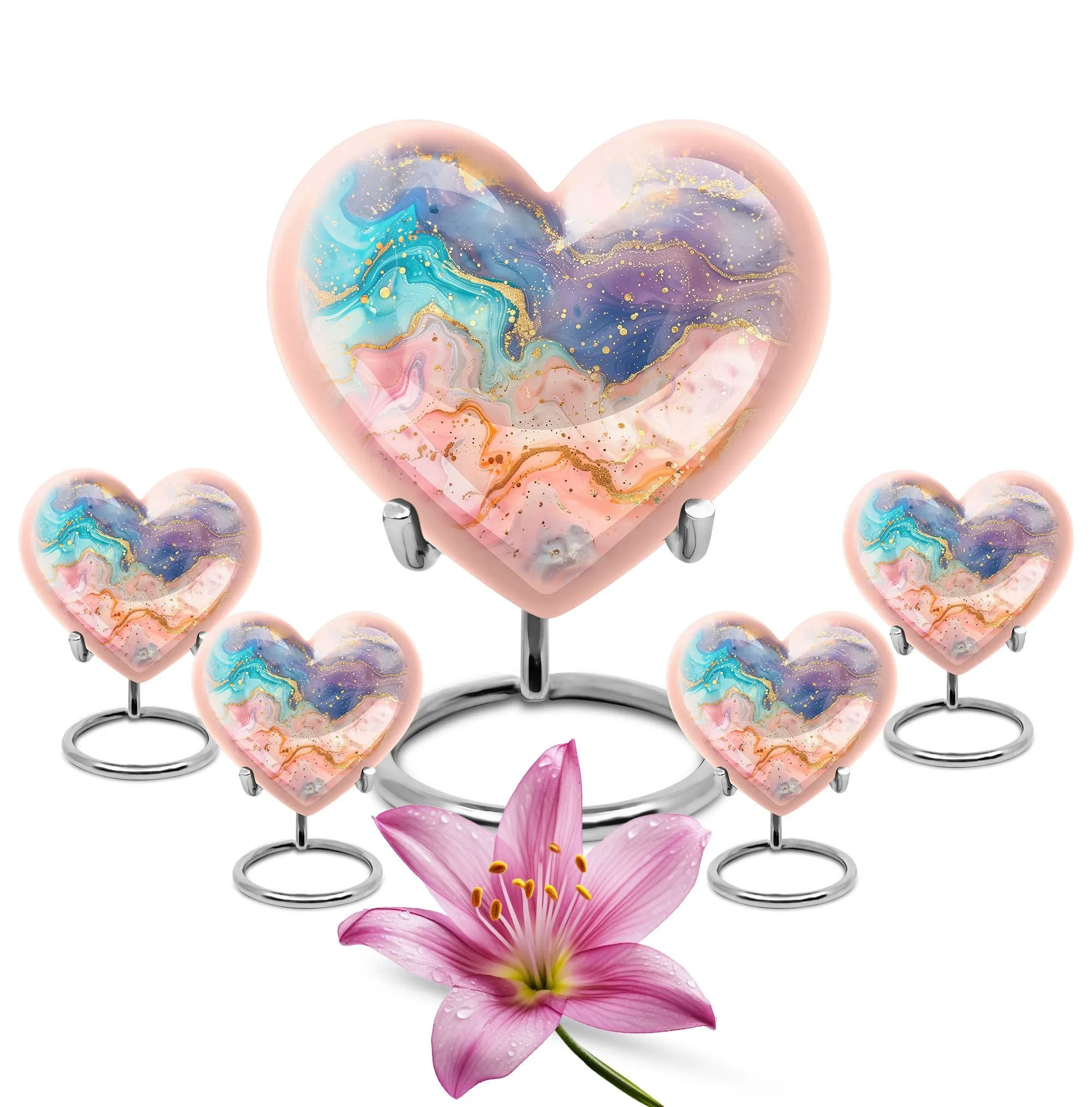 Eternal Love Abstract Urn - Memorial Care for Resting Human Ashes