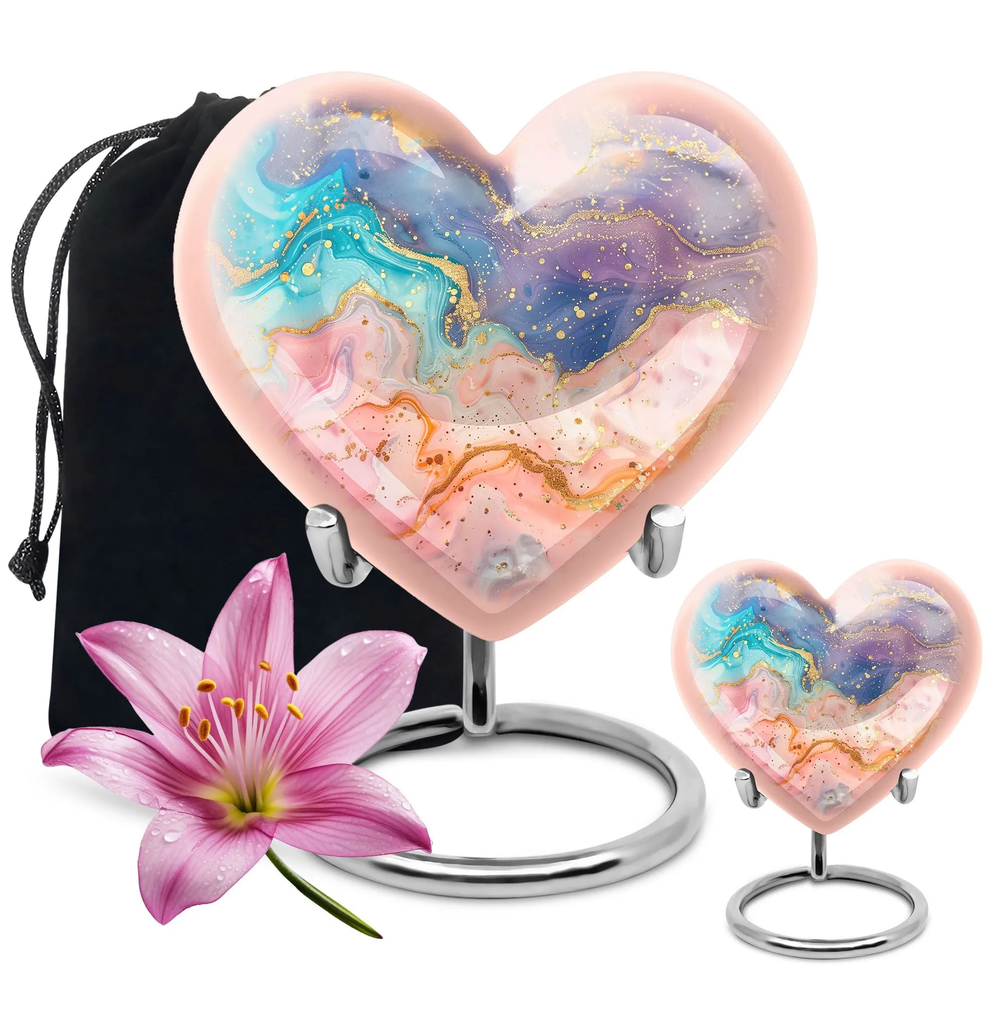 Eternal Love Abstract Urn - Memorial Care for Resting Human Ashes