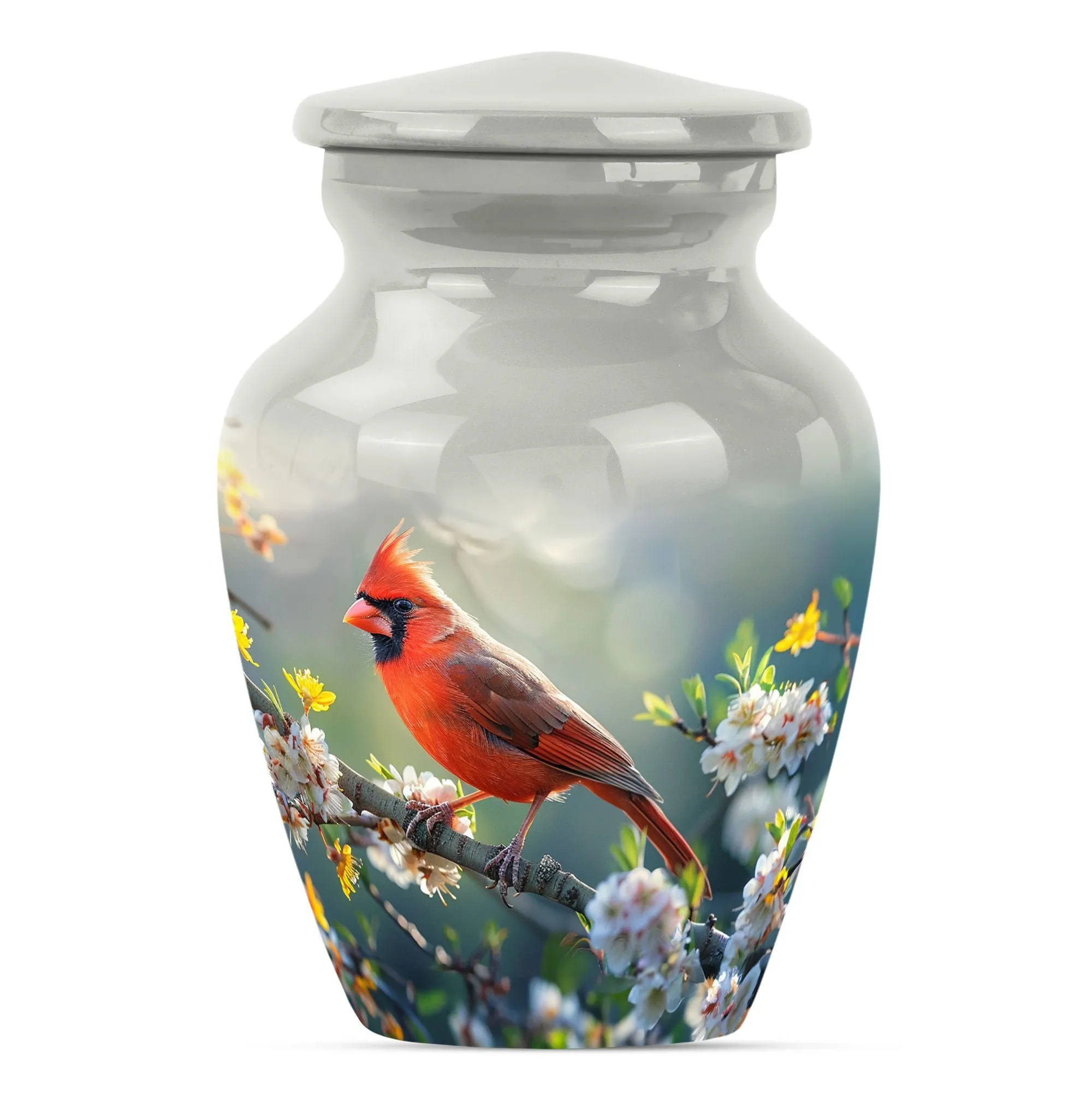 Eternal Rest Cardinal Bird Urn: Adult Human Ashes Memorial Keepsake
