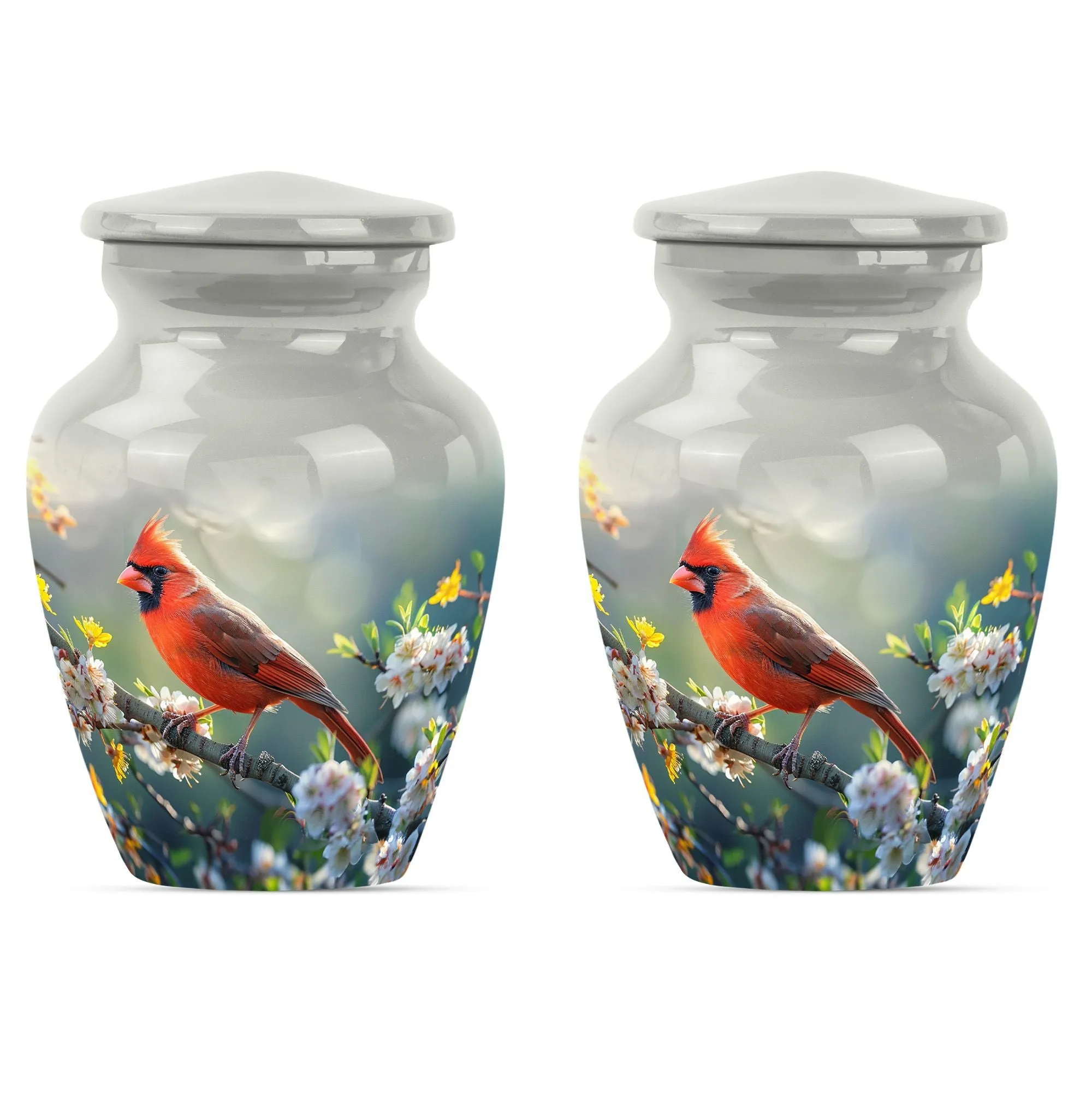 Eternal Rest Cardinal Bird Urn: Adult Human Ashes Memorial Keepsake