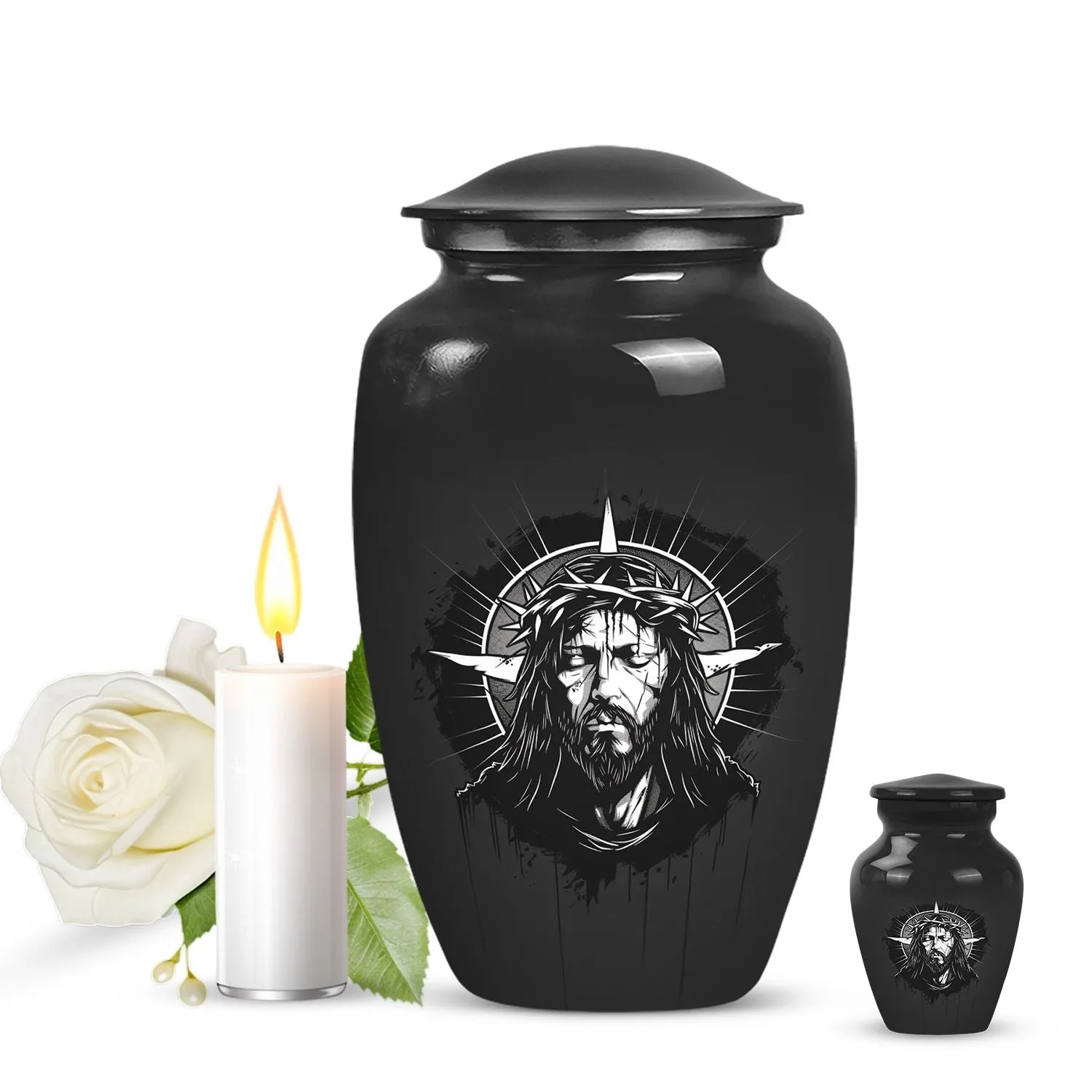 Eternal Spectrum - Catholic Cremation Urn for Funeral Cremation