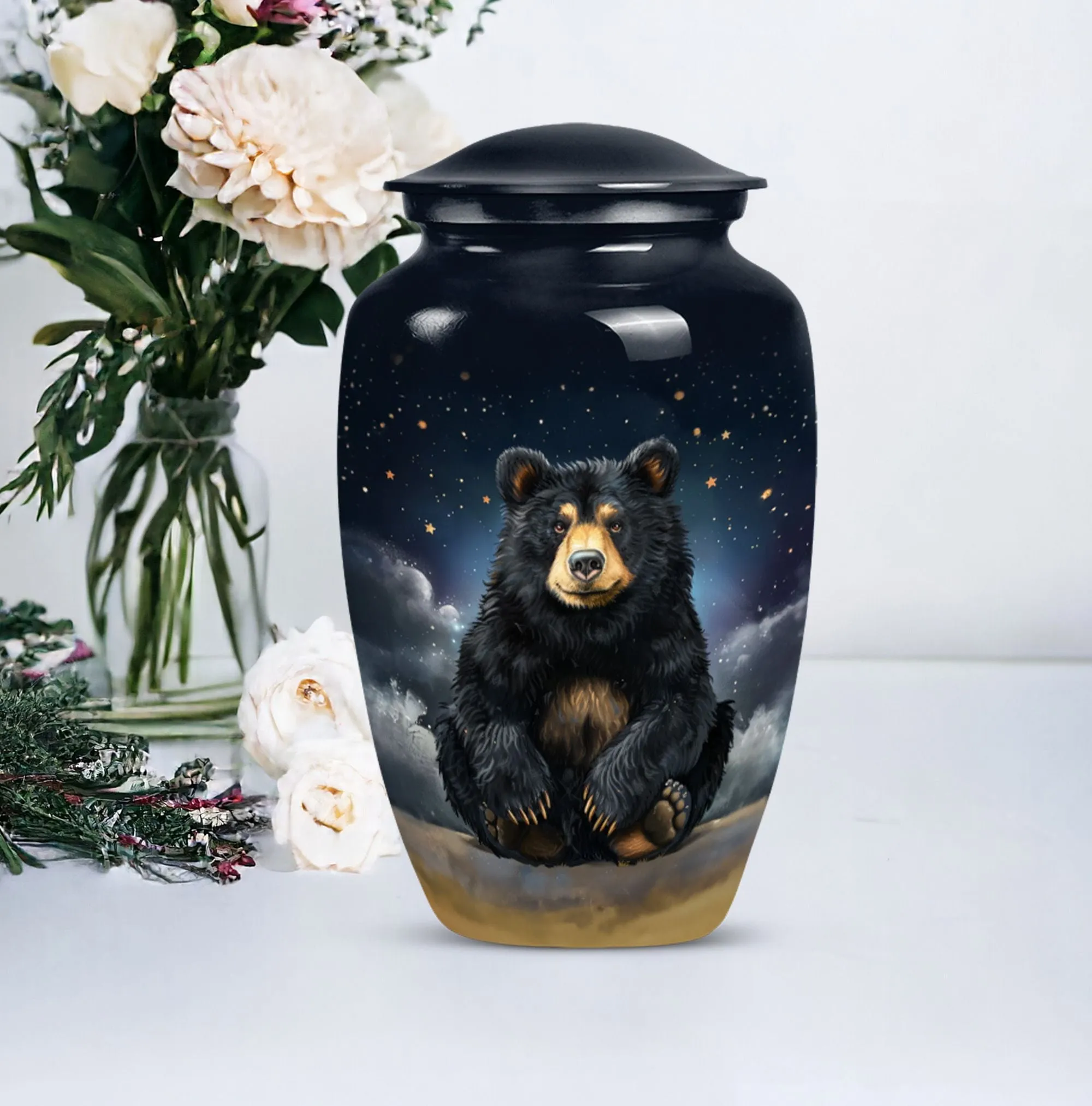 Exclusive Bear Cremation Urn for Ground Burial - Bear Theme Urn