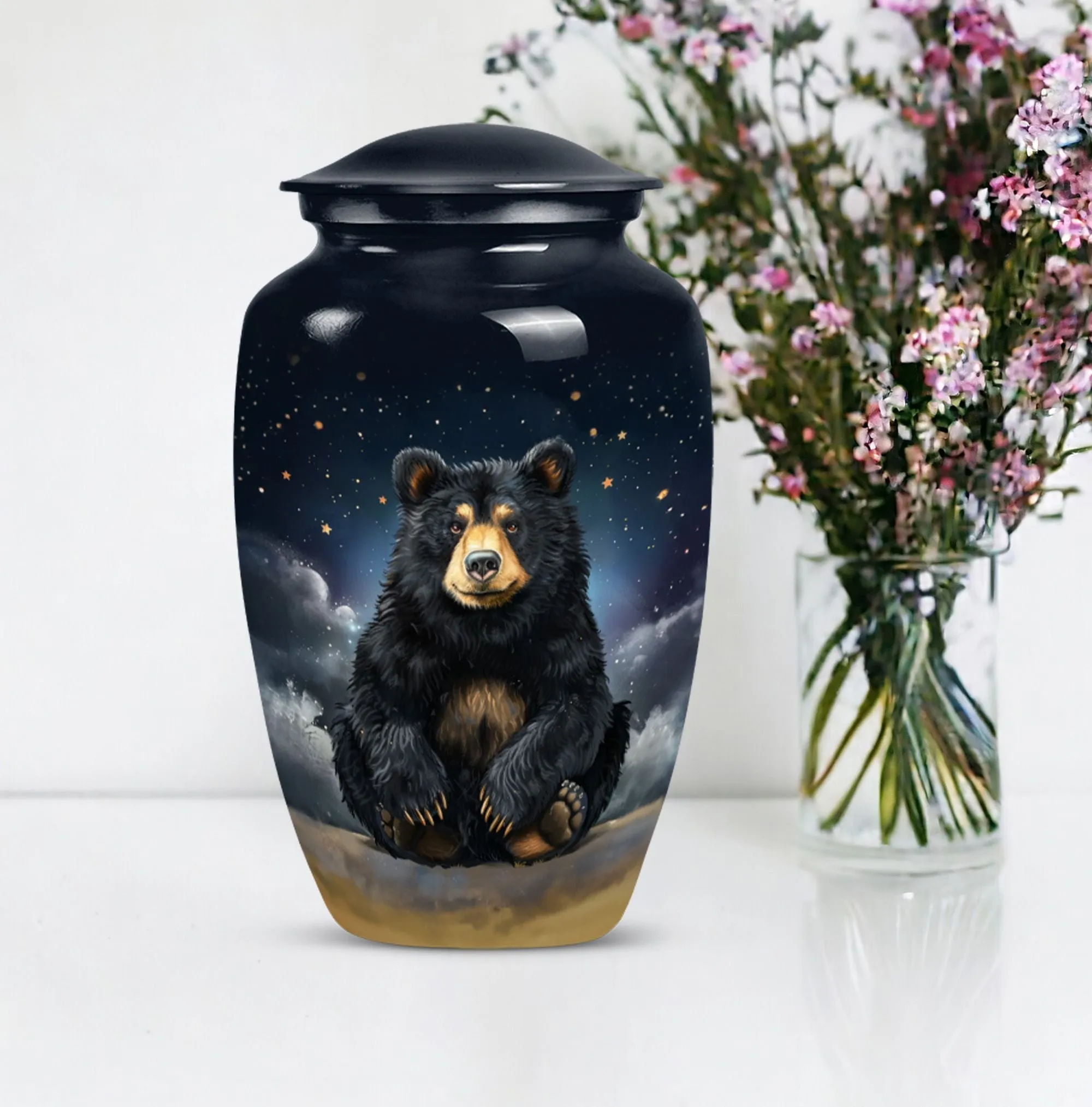 Exclusive Bear Cremation Urn for Ground Burial - Bear Theme Urn