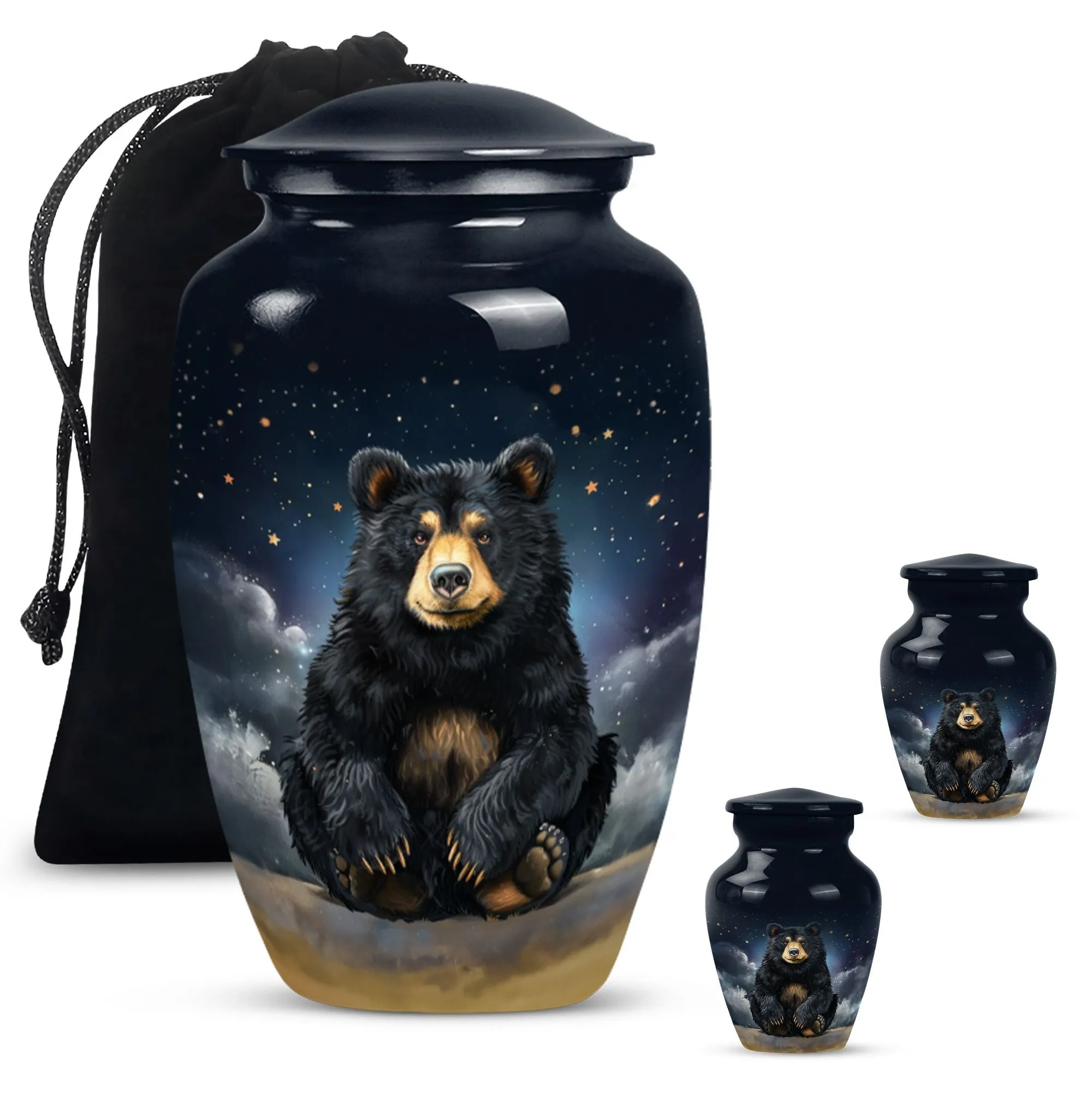 Exclusive Bear Cremation Urn for Ground Burial - Bear Theme Urn
