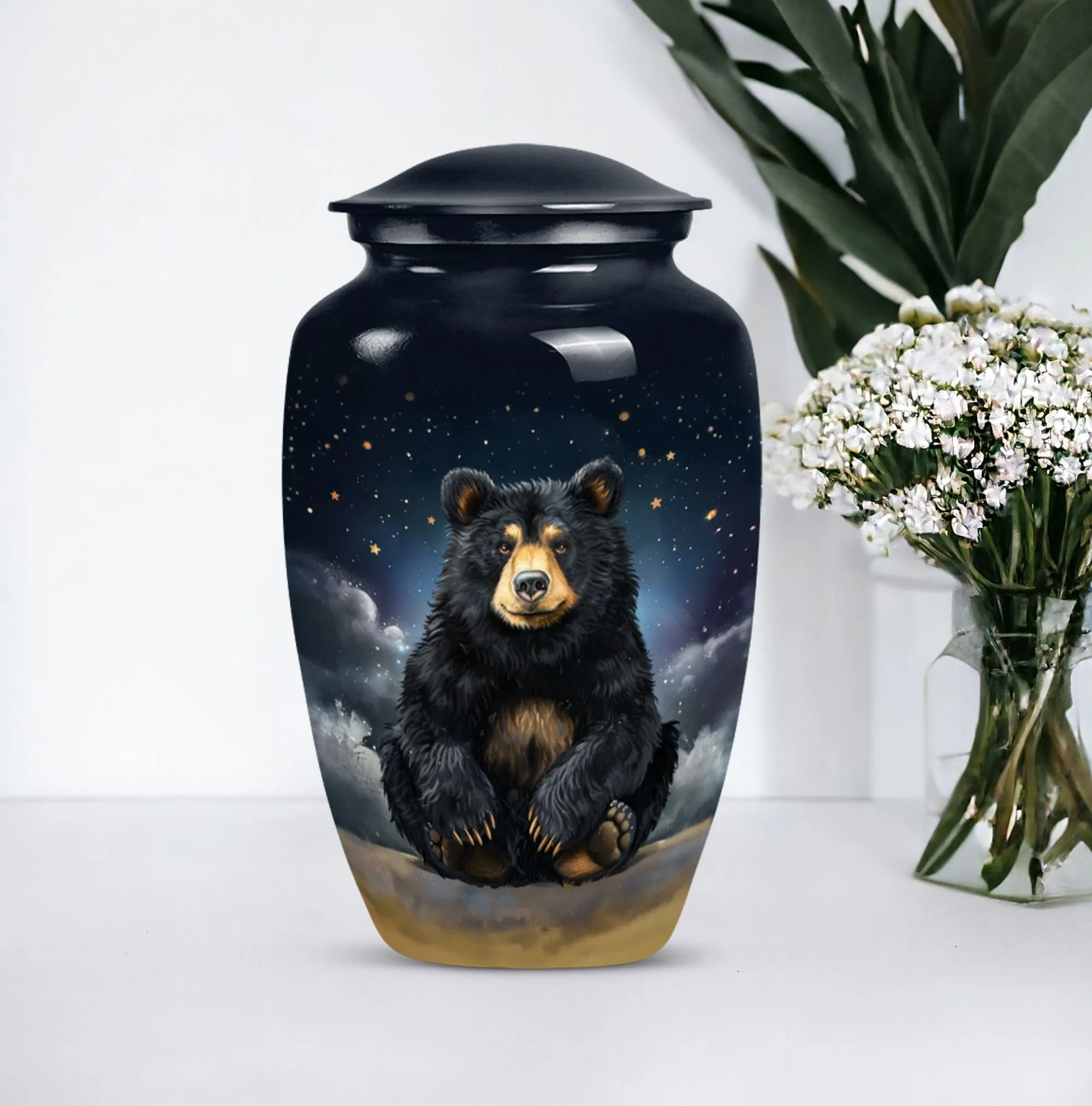 Exclusive Bear Cremation Urn for Ground Burial - Bear Theme Urn