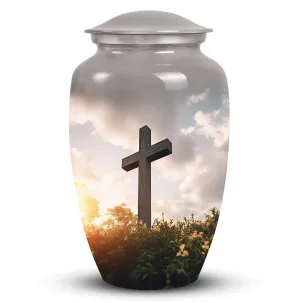 Faith Jesus Christ Cross Memorial Urn, Perfect Resting Place