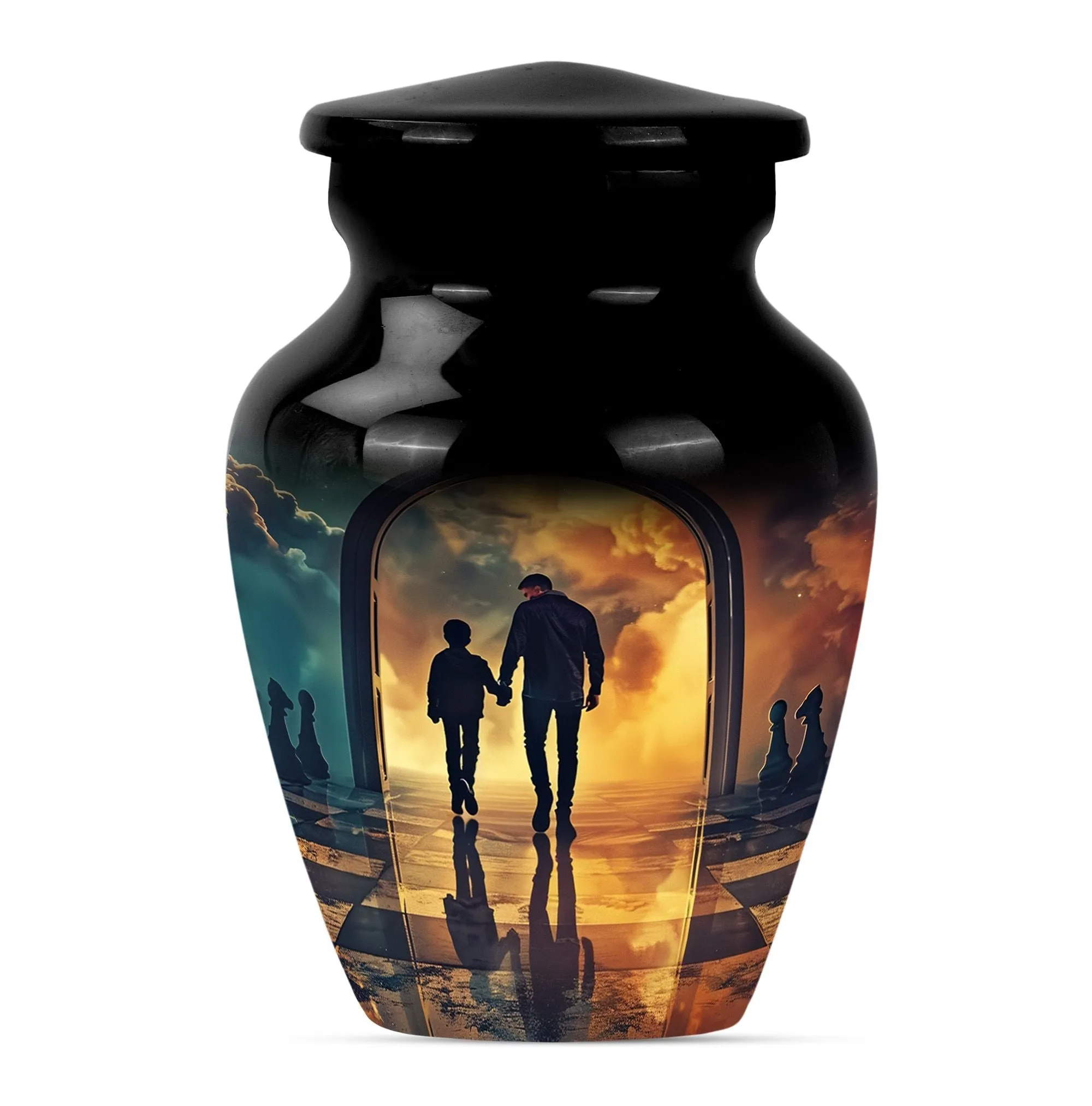 Father Cremation Urn for Human Ashes , Large Cremation Urn