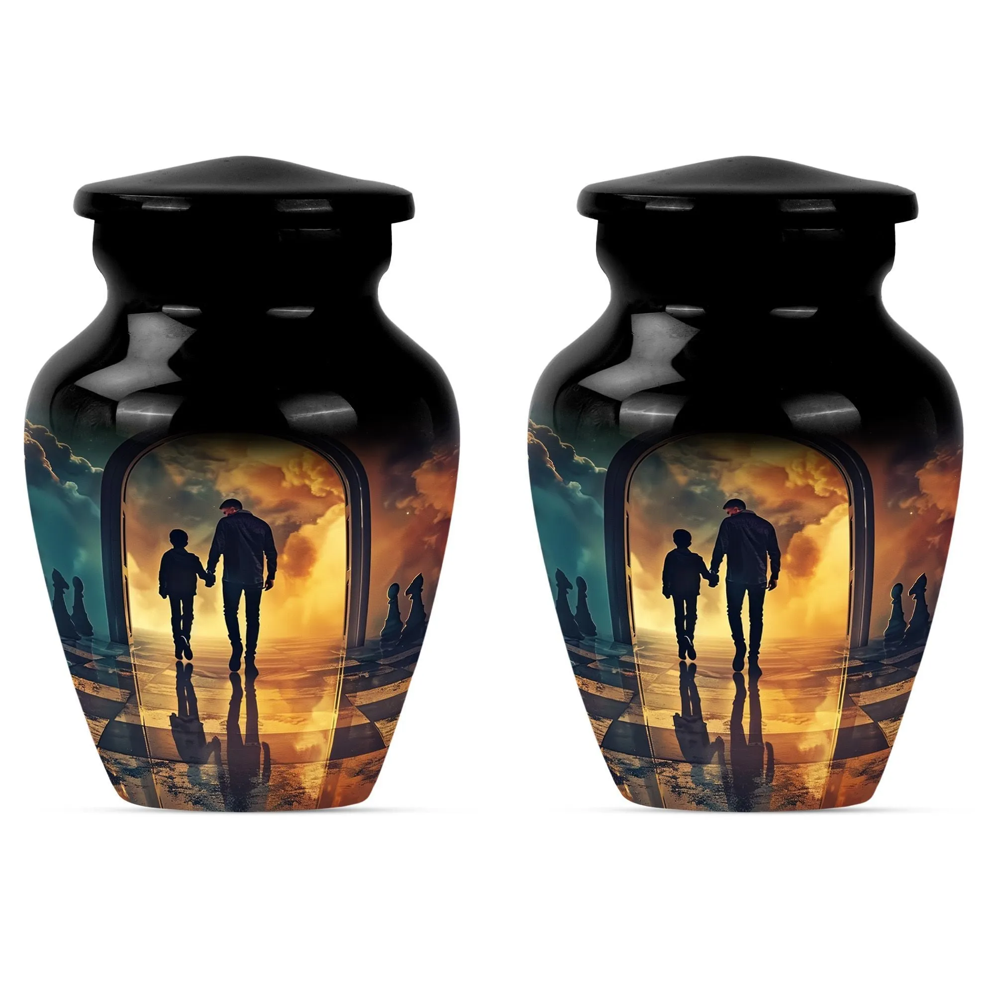 Father Cremation Urn for Human Ashes , Large Cremation Urn
