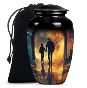 Father Cremation Urn for Human Ashes , Large Cremation Urn