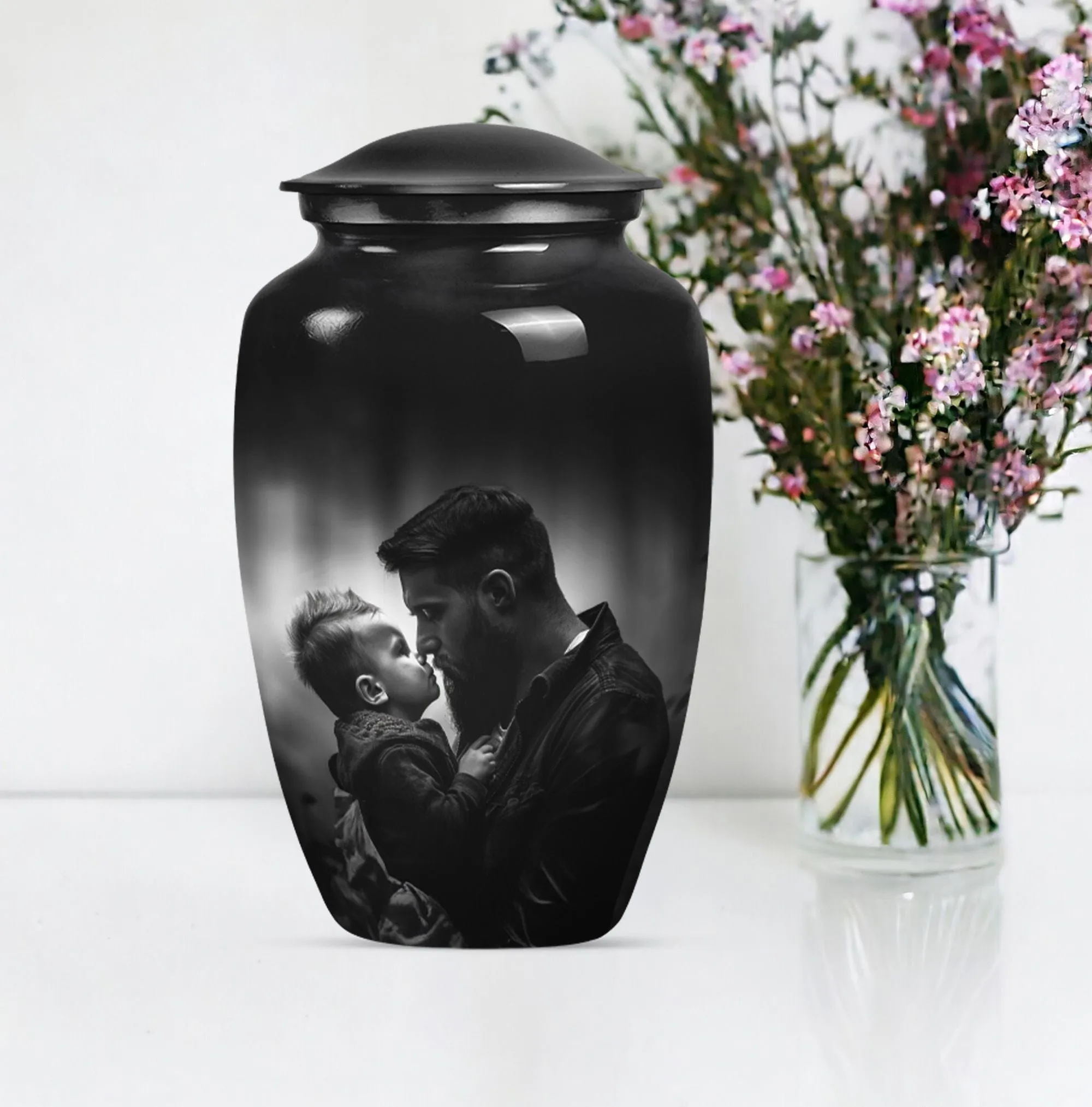 Father's Eternal Rest - Funeral Burial Urn For Cremated Ashes