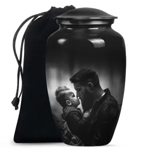 Father's Eternal Rest - Funeral Burial Urn For Cremated Ashes