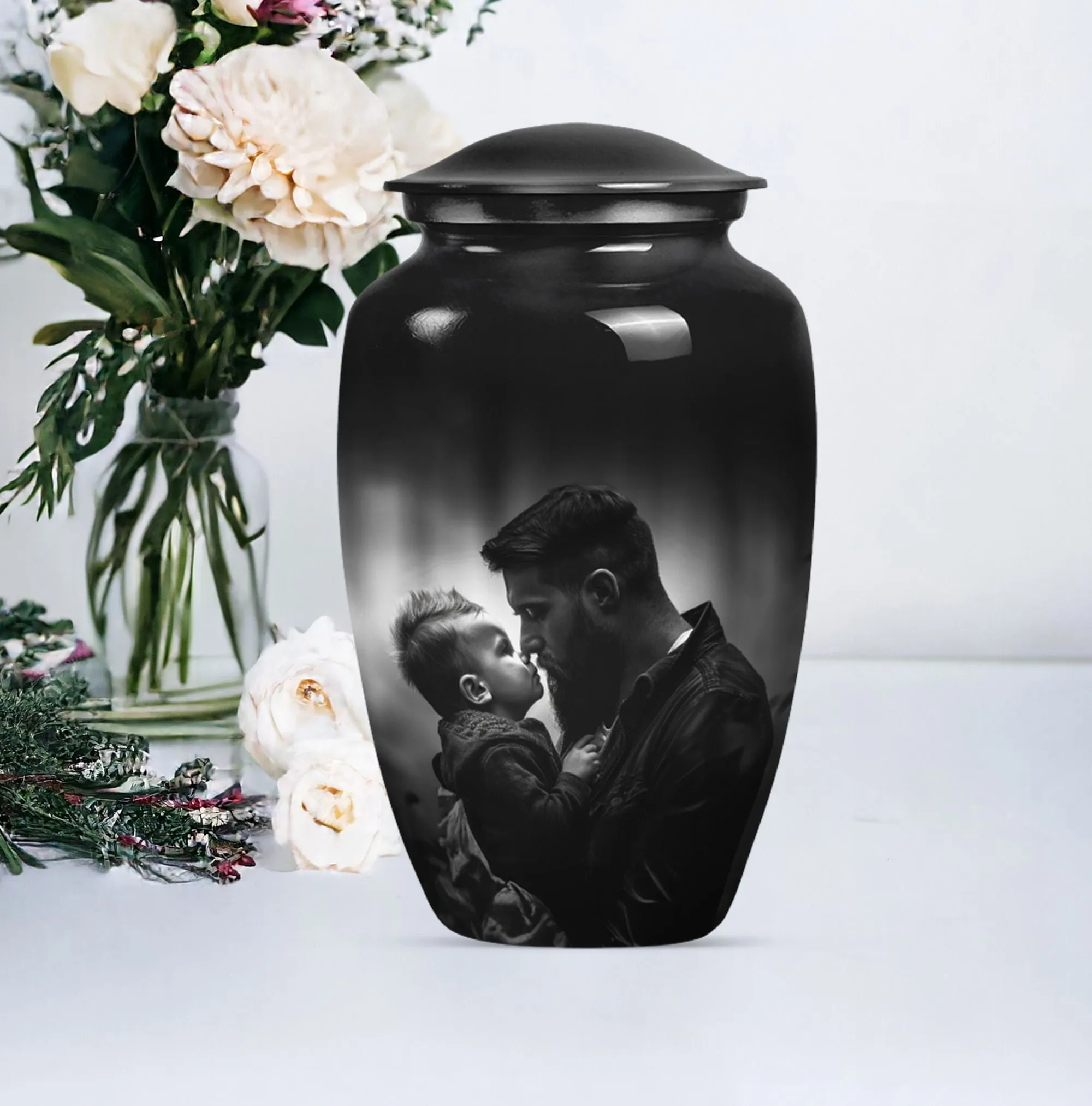 Father's Eternal Rest - Funeral Burial Urn For Cremated Ashes