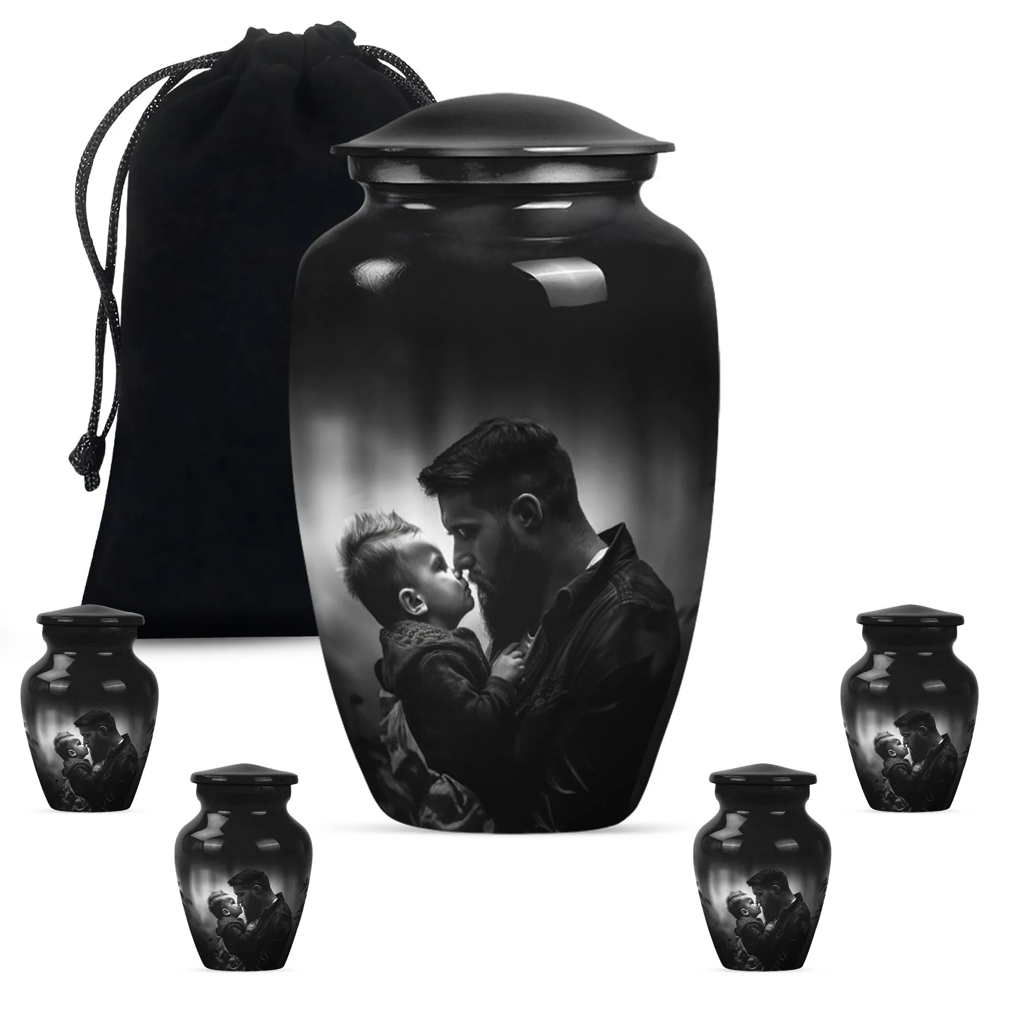 Father's Eternal Rest - Funeral Burial Urn For Cremated Ashes