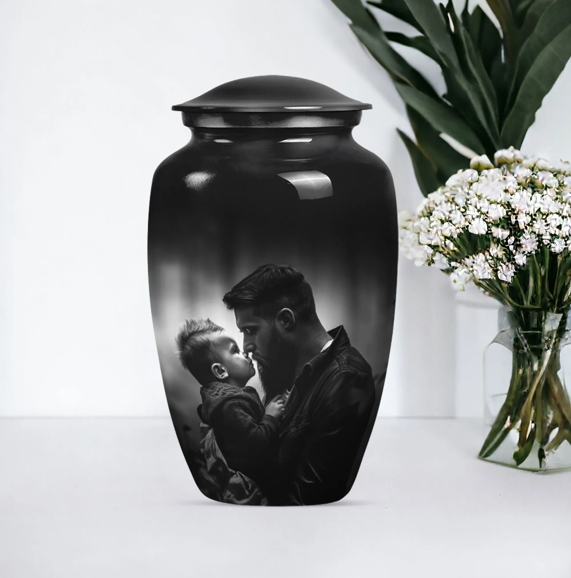 Father's Eternal Rest - Funeral Burial Urn For Cremated Ashes