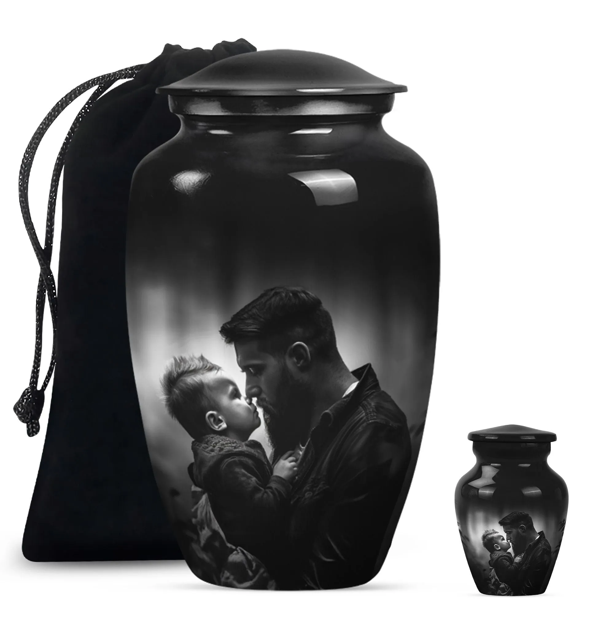Father's Eternal Rest - Funeral Burial Urn For Cremated Ashes