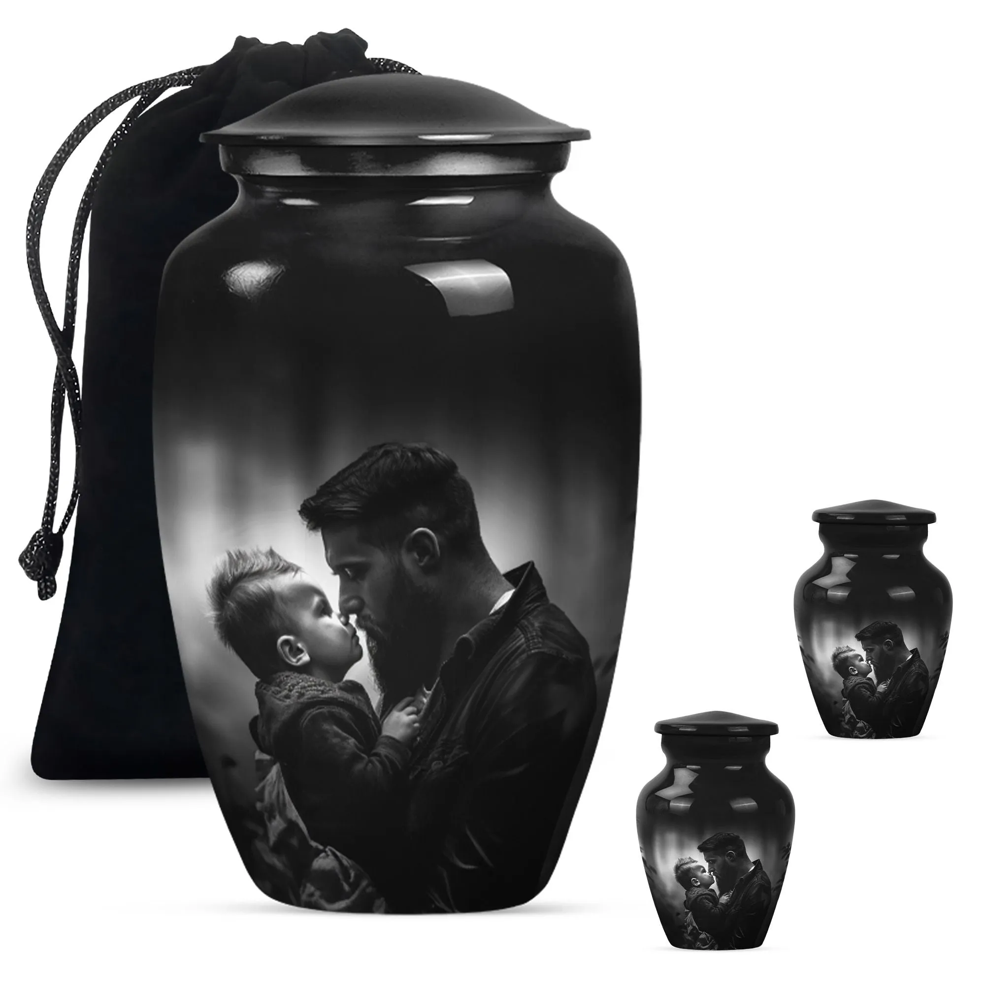 Father's Eternal Rest - Funeral Burial Urn For Cremated Ashes