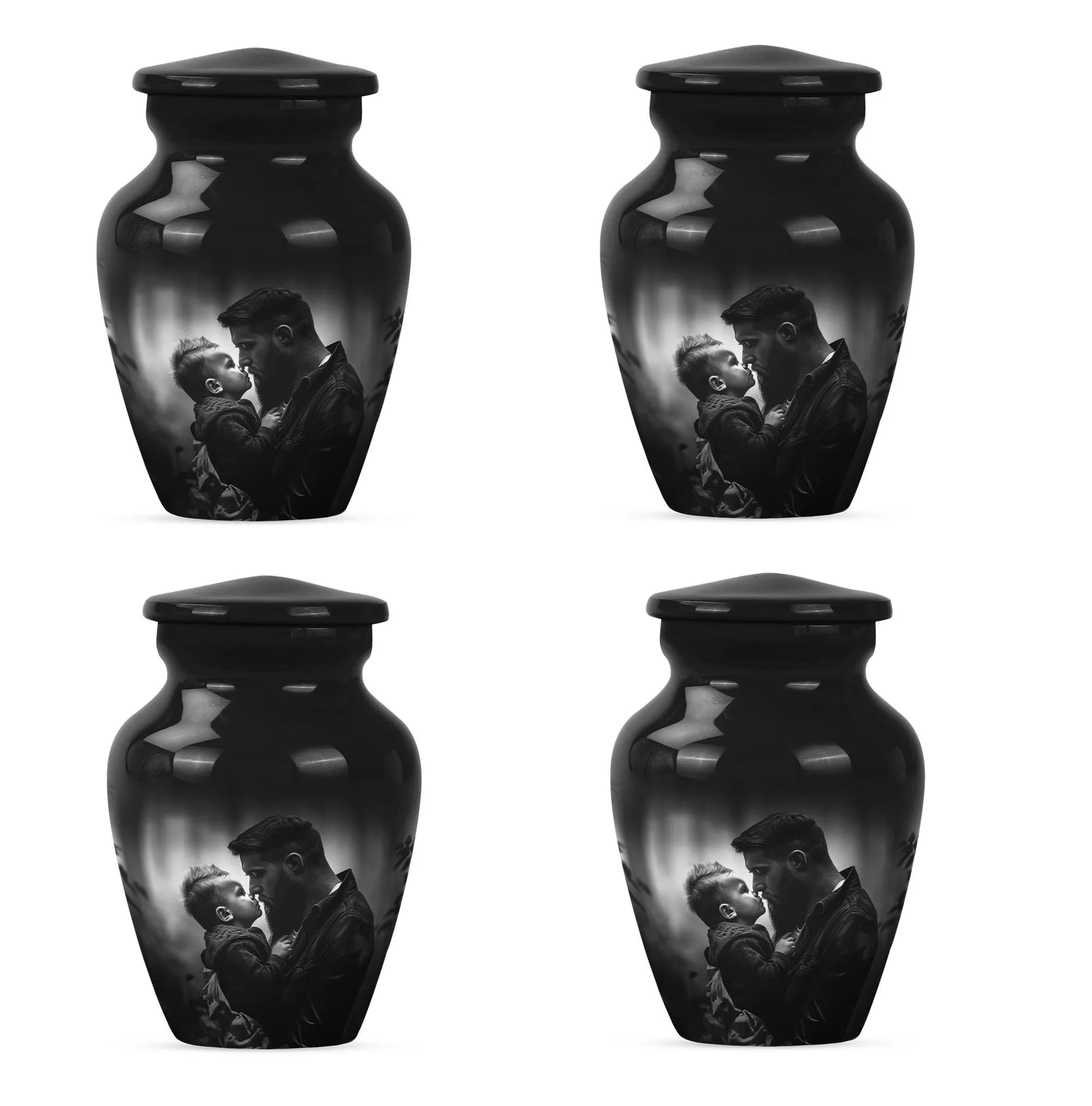Father's Eternal Rest - Funeral Burial Urn For Cremated Ashes