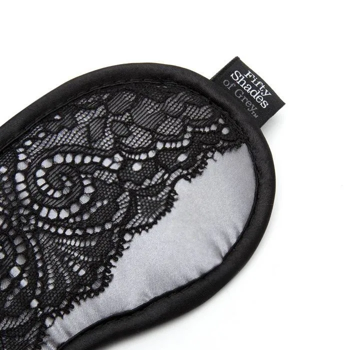Fifty Shades of Grey - Play Nice Satin & Lace Blindfold (Grey)