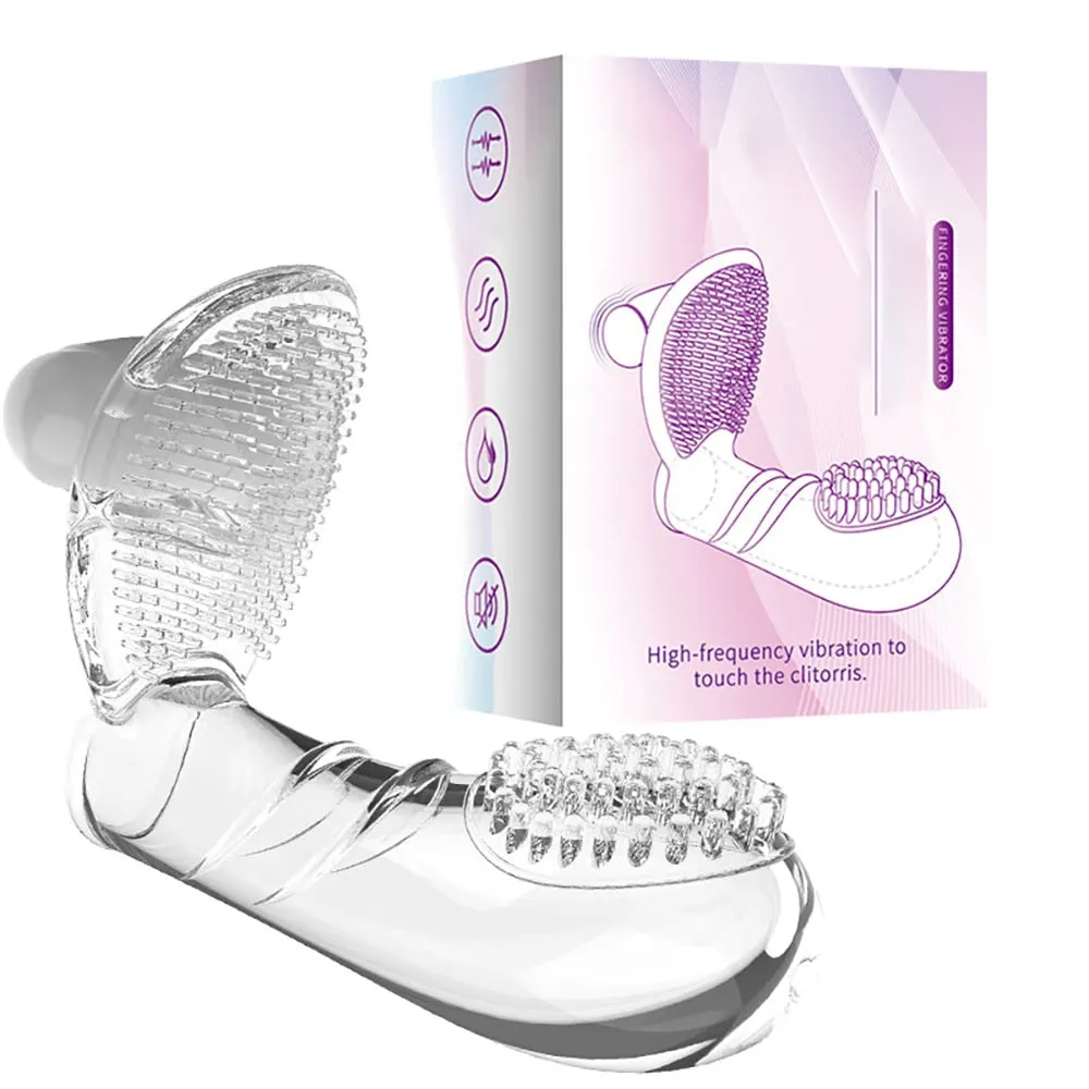 Finger Sleeve Vibrator G Spot Massage Masturbator for Women & Lesbian