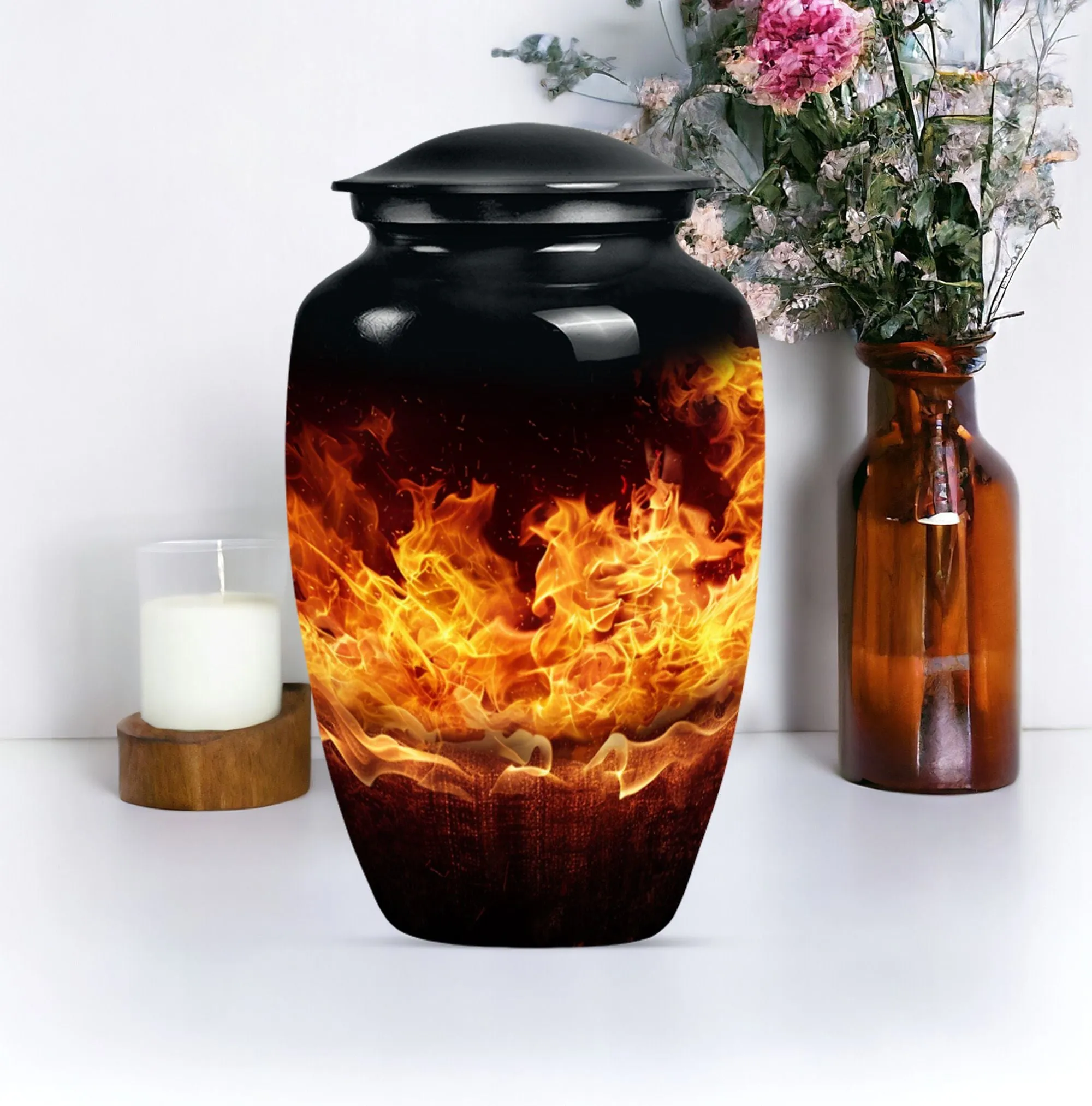 Fire Urn Elegance: Cremation Memorial for Women Ashes
