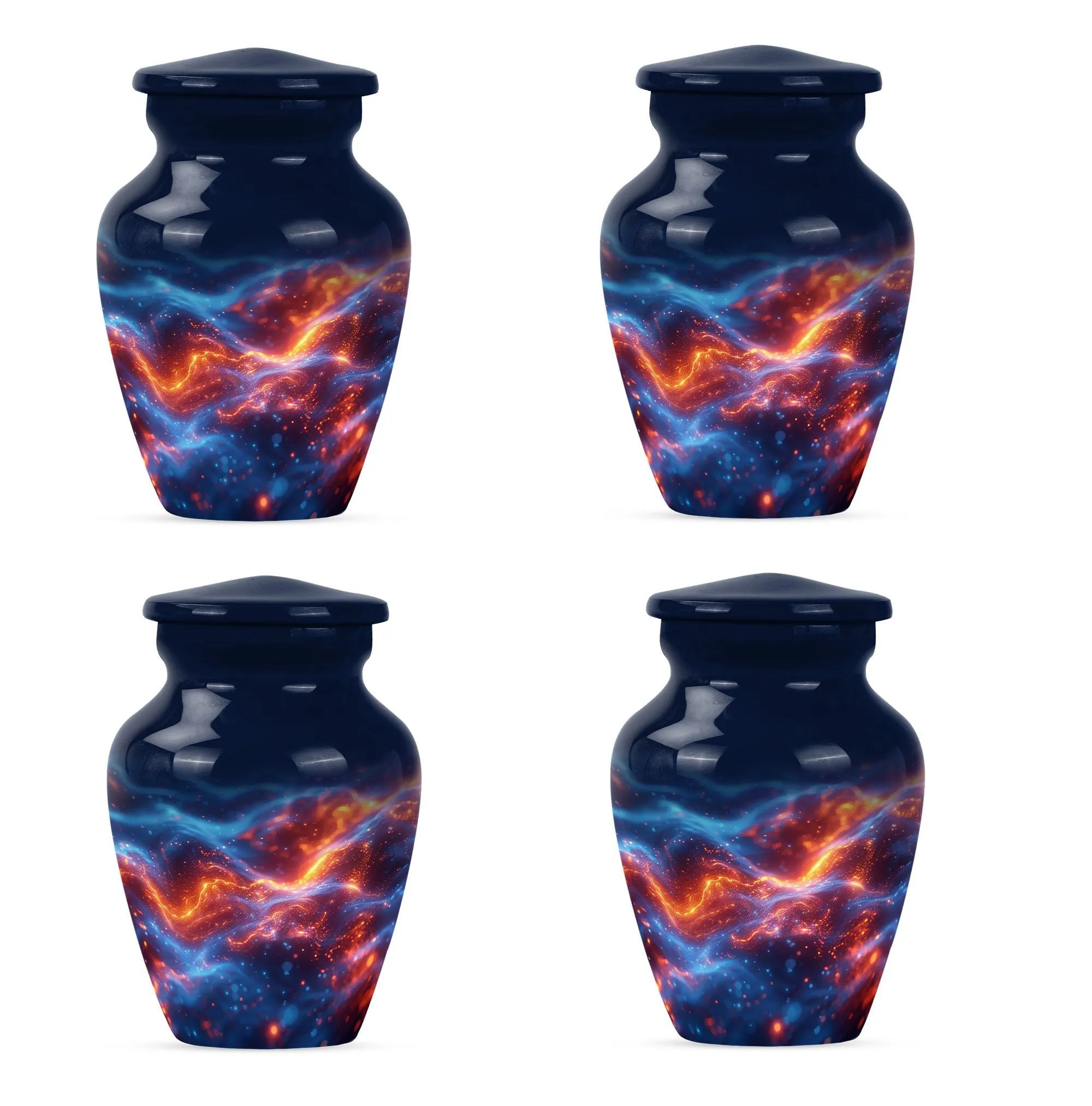 Fire Urn for Cremation, An Abstract Memorial Tribute