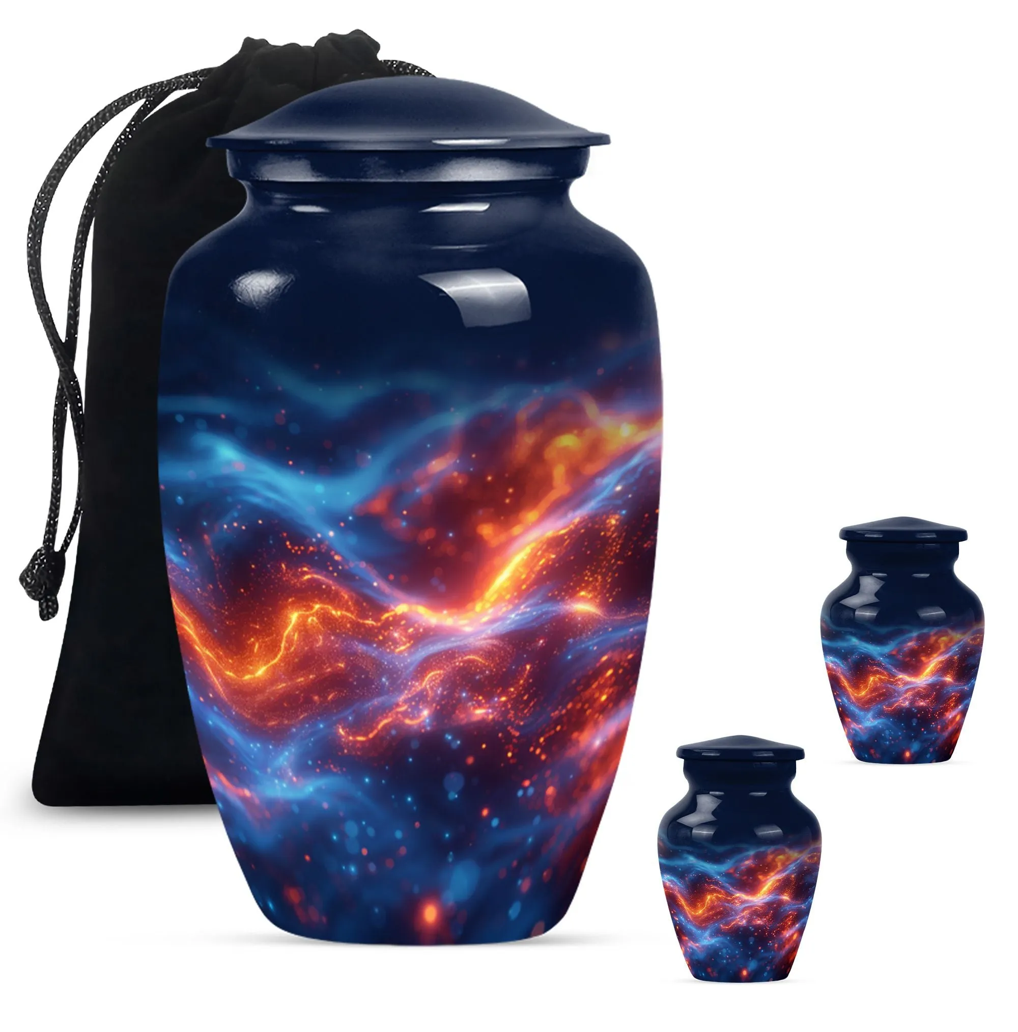 Fire Urn for Cremation, An Abstract Memorial Tribute