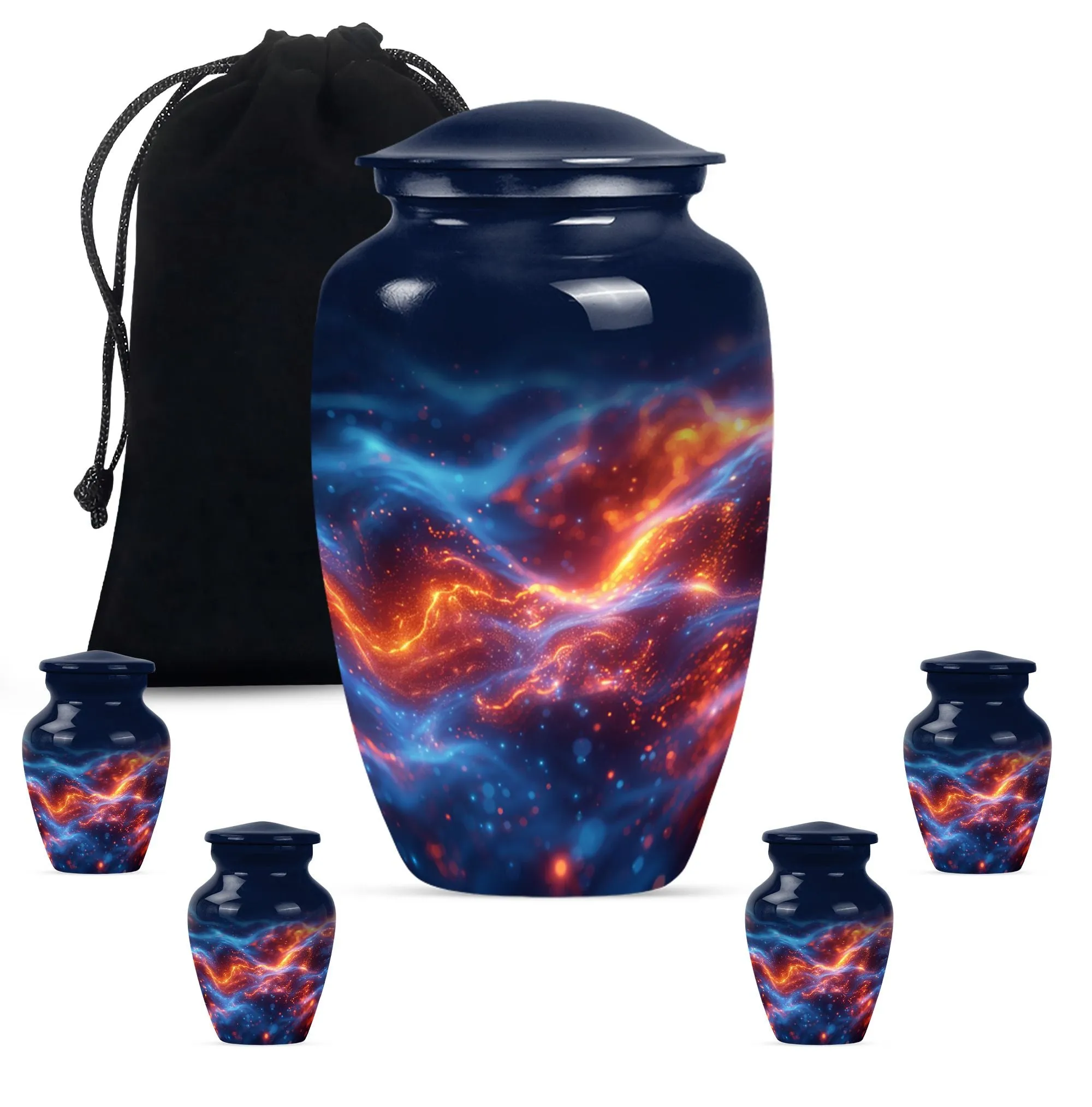 Fire Urn for Cremation, An Abstract Memorial Tribute