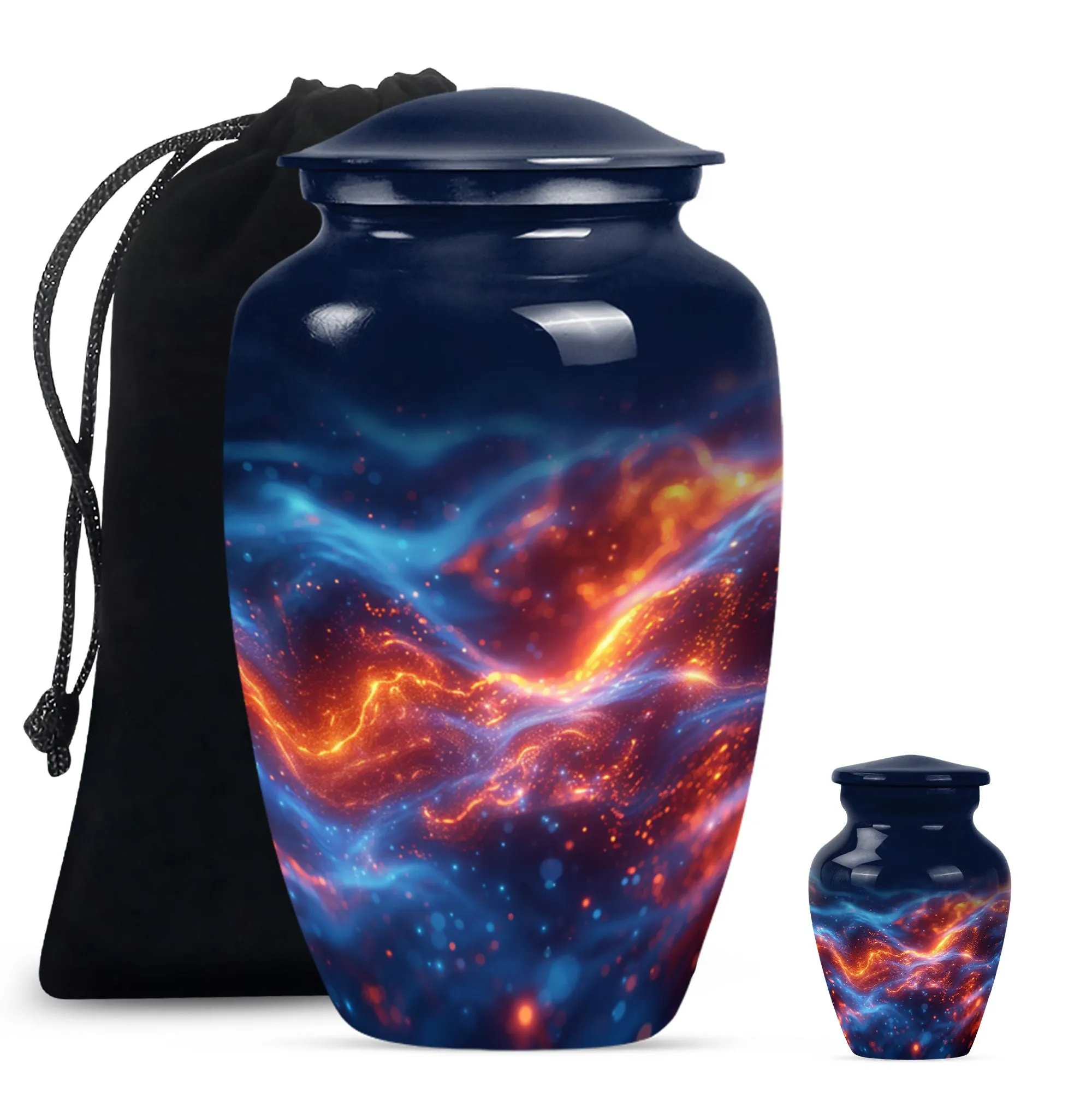 Fire Urn for Cremation, An Abstract Memorial Tribute