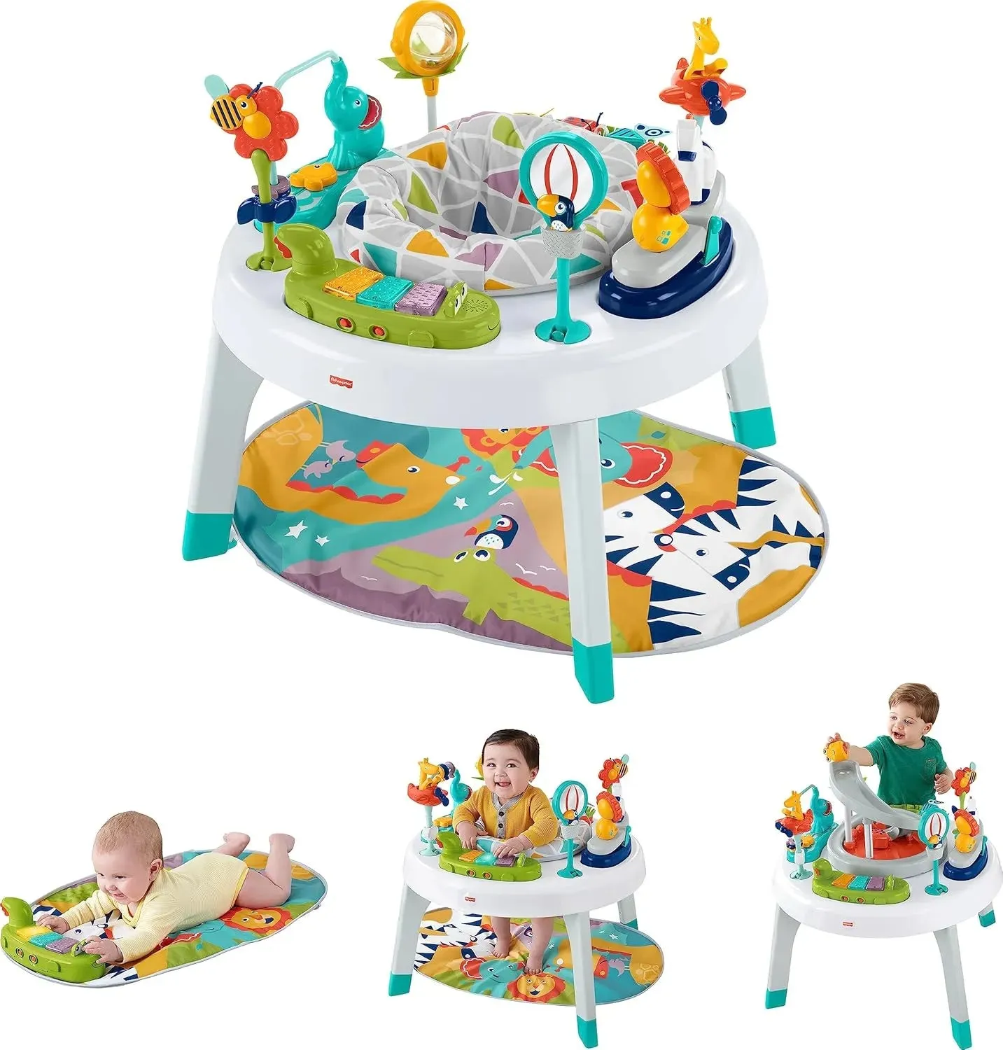 Fisher-Price Baby to Toddler Toy 3-in-1 Sit-to-Stand Activity Center