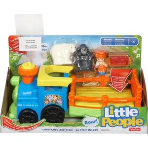 Fisher-Price Little People Choo-Choo Zoo Train with Conductor and 2-Animals