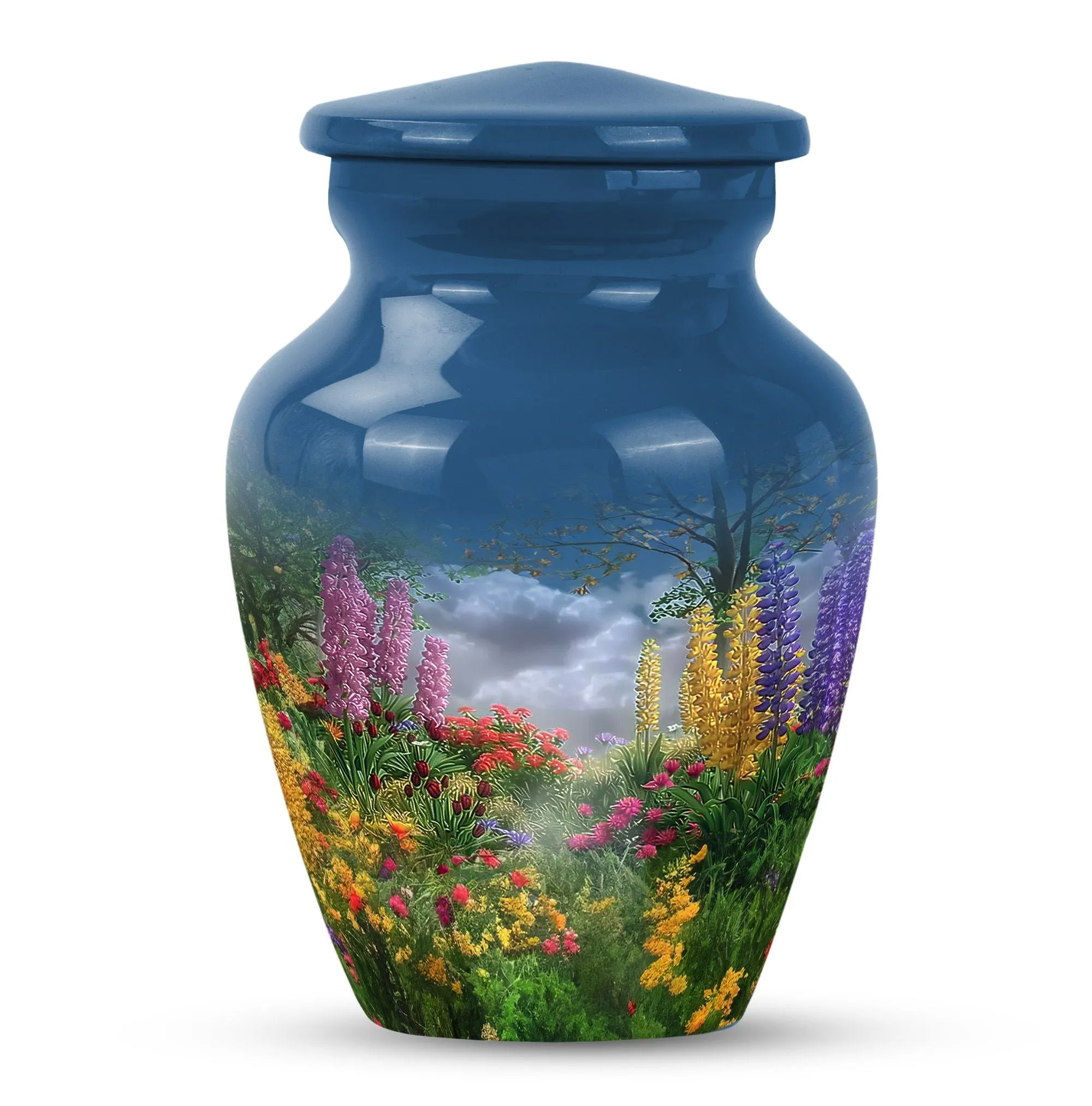 Flowers Memorial - Classic Cremation Urn for Women's Ashes