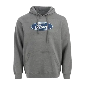 Ford Men's Oval Printed Hooded Fleece Pullover