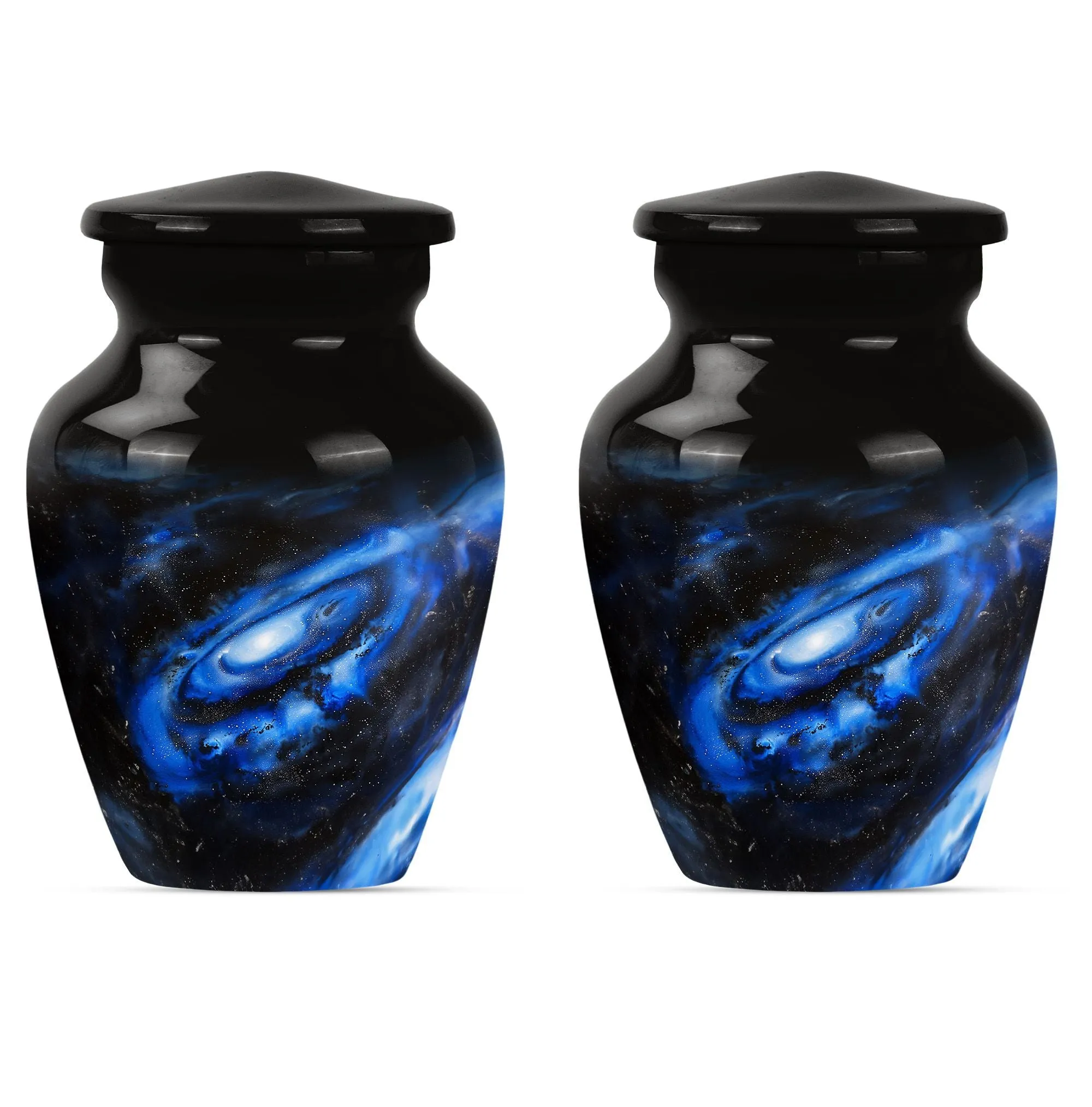 Galaxy Urn in Purple Meadow Theme - Cremation Urn for Women