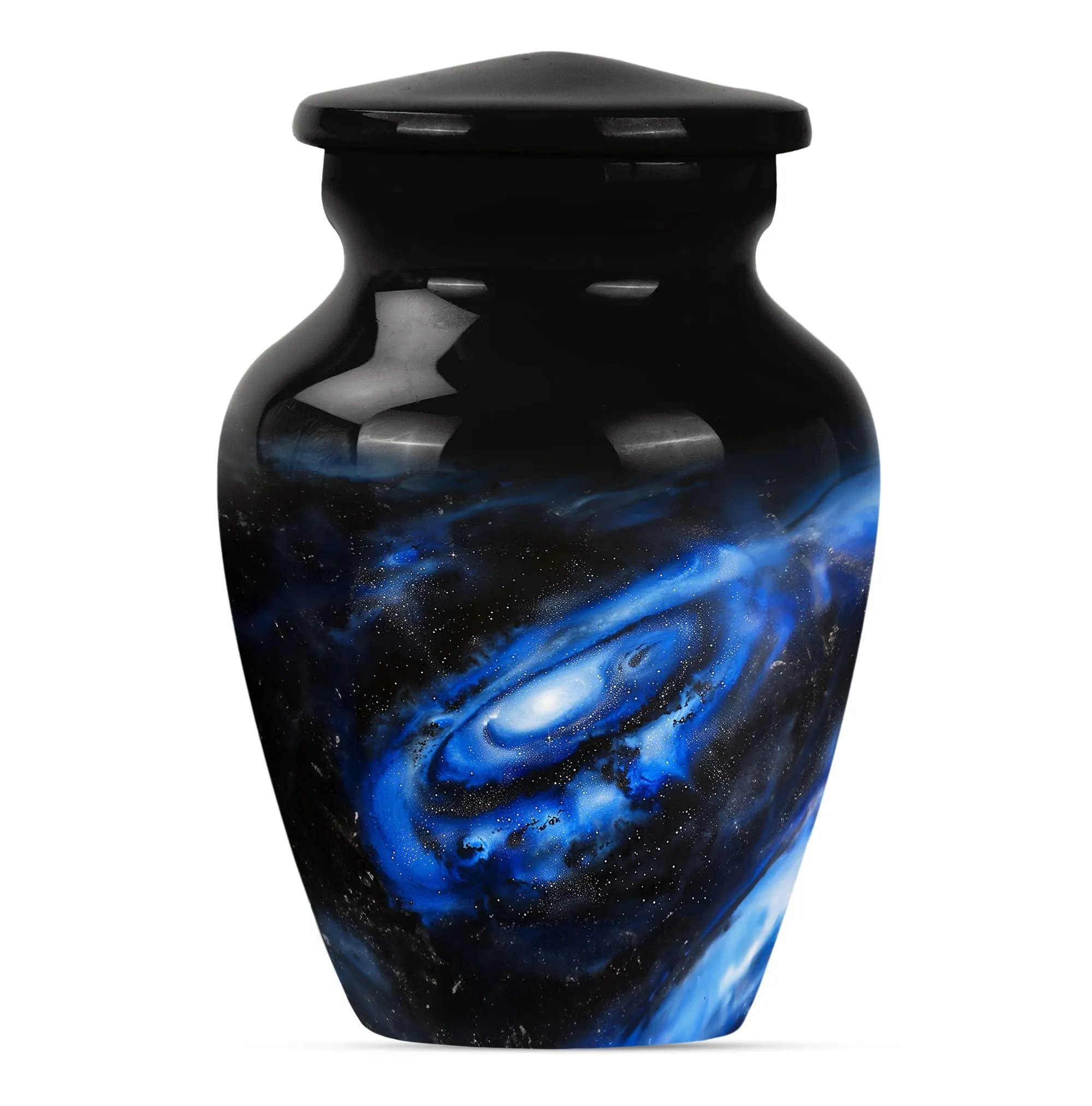 Galaxy Urn in Purple Meadow Theme - Cremation Urn for Women