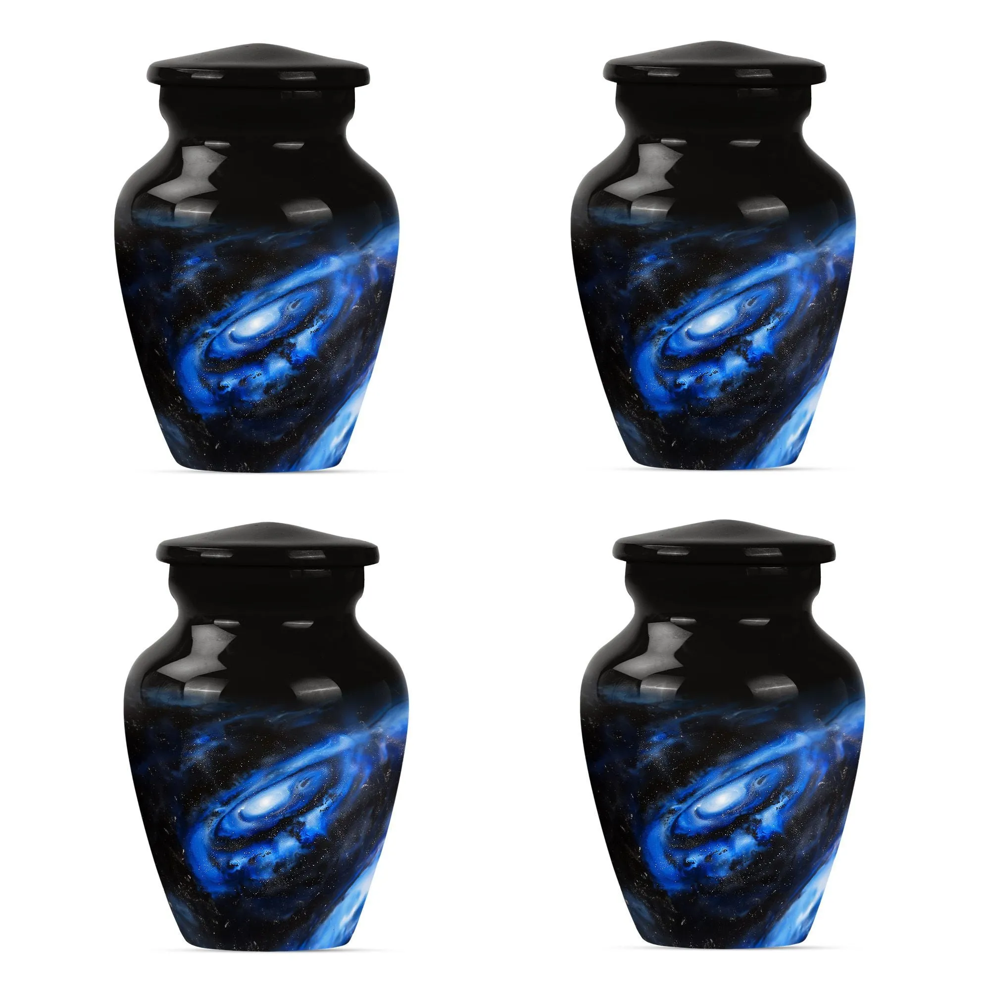 Galaxy Urn in Purple Meadow Theme - Cremation Urn for Women